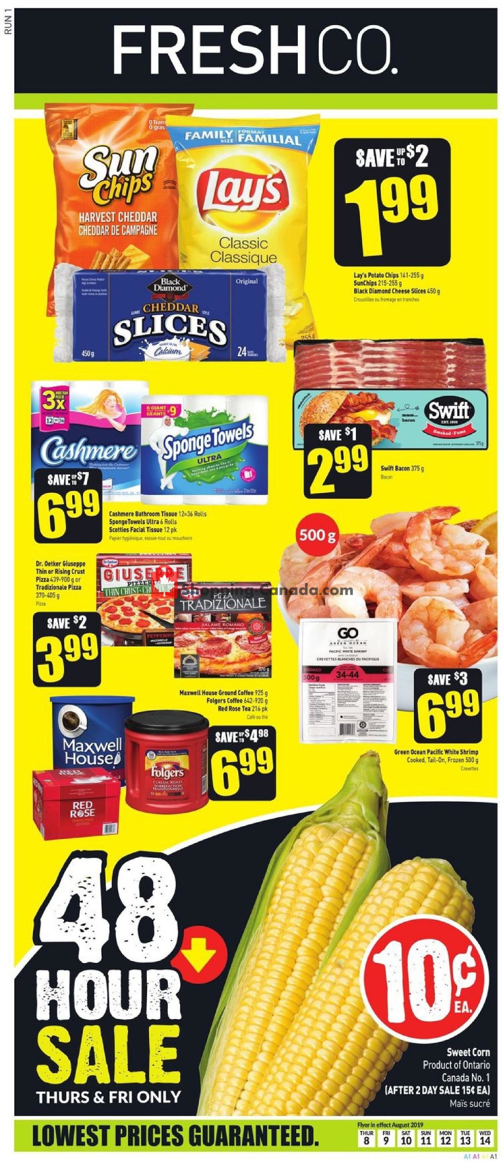 FreshCo flyer from Thursday August 8, 2019 to Wednesday August 14, 2019 - page 1