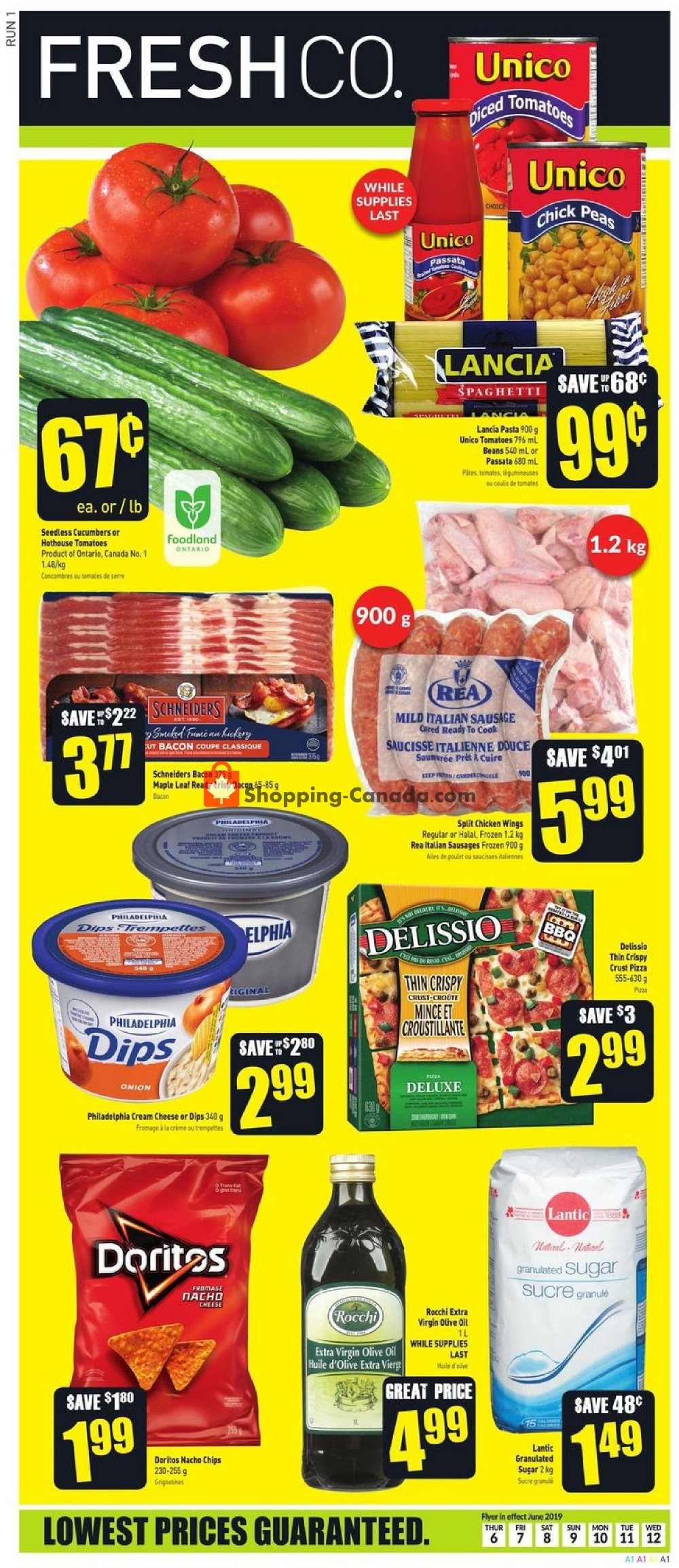 FreshCo Canada, flyer (Lowest prices guaranteed) June 6 June 12, 2019 Shopping Canada