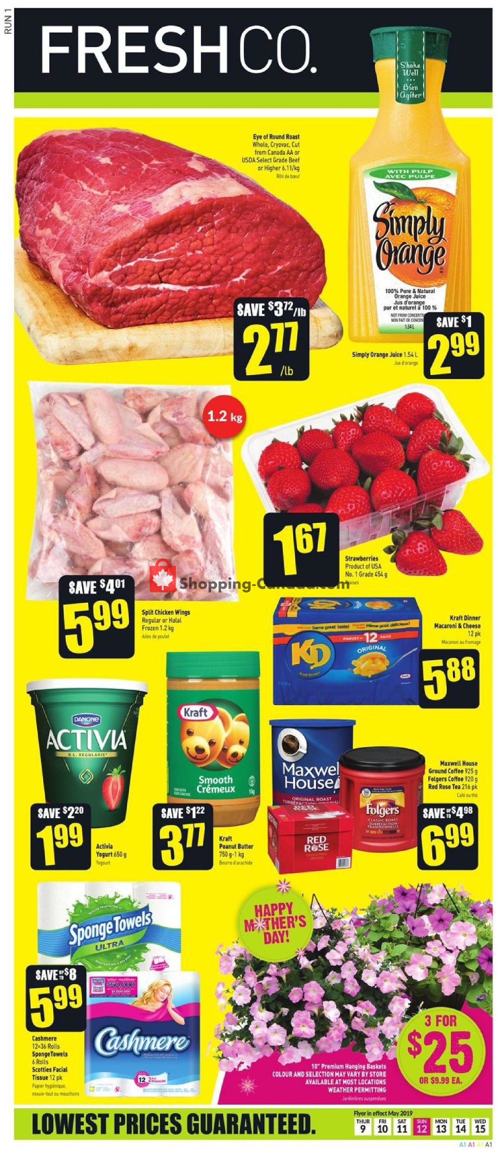 FreshCo flyer from Thursday May 9, 2019 to Wednesday May 15, 2019 - page 1