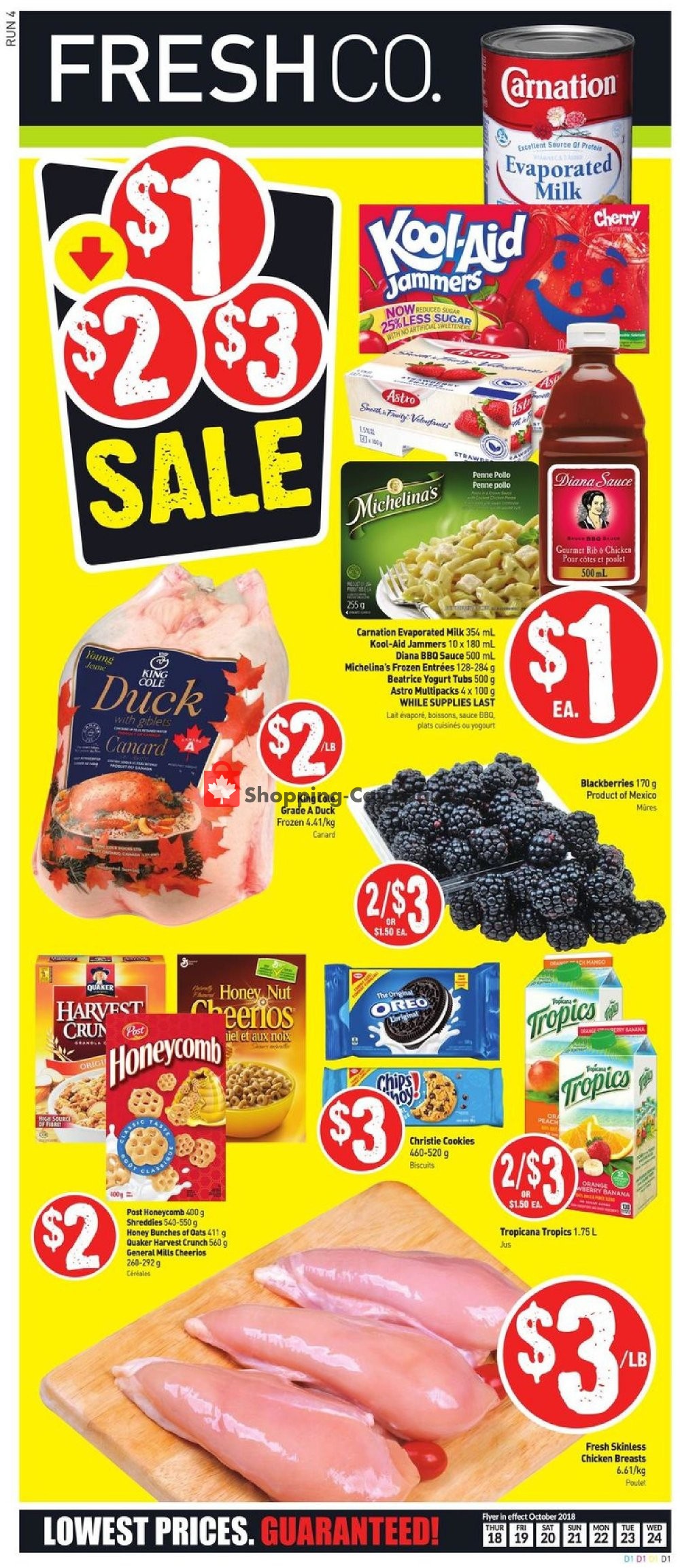 FreshCo flyer from Thursday October 18, 2018 to Wednesday October 24, 2018 - page 1