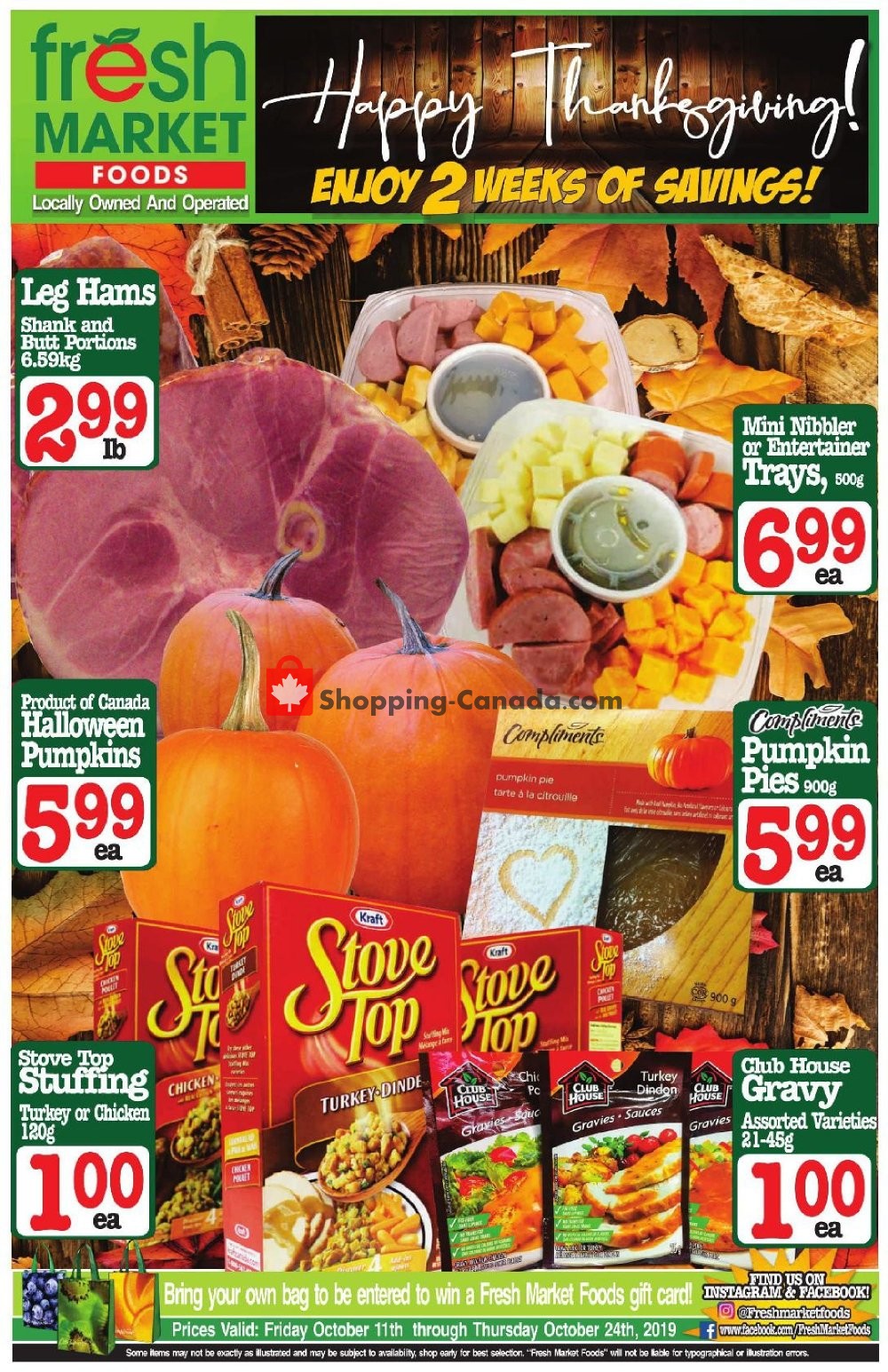 Fresh Market Foods Canada, flyer - (Happy Thanksgiving ...