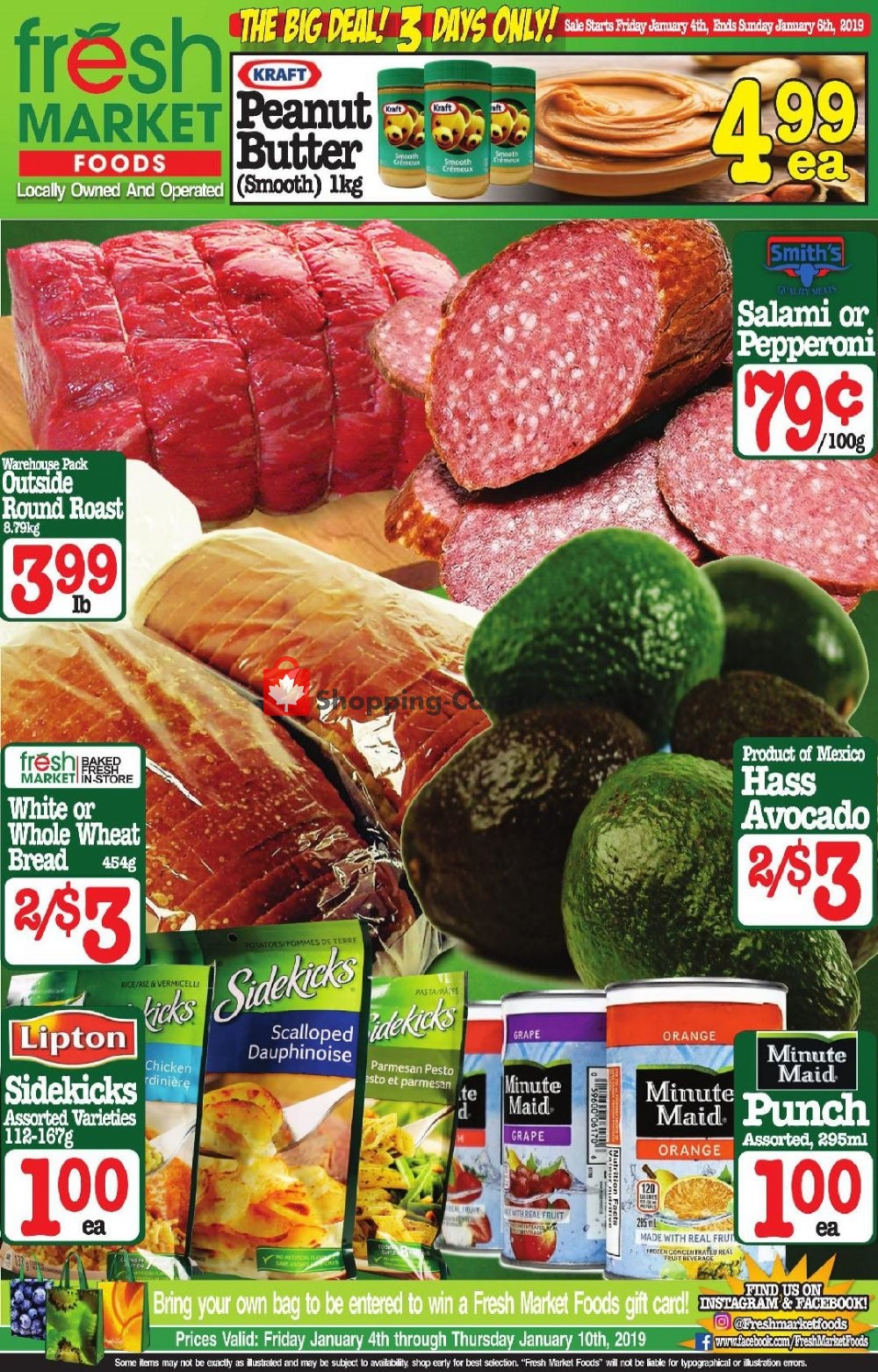 Fresh Market Foods flyer from Friday January 4, 2019 to Thursday January 10, 2019 - page 1
