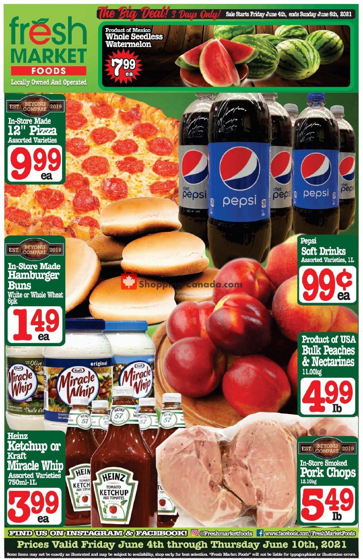 Fresh Market Foods flyer from Friday June 4, 2021 to Thursday June 10, 2021 - page 1