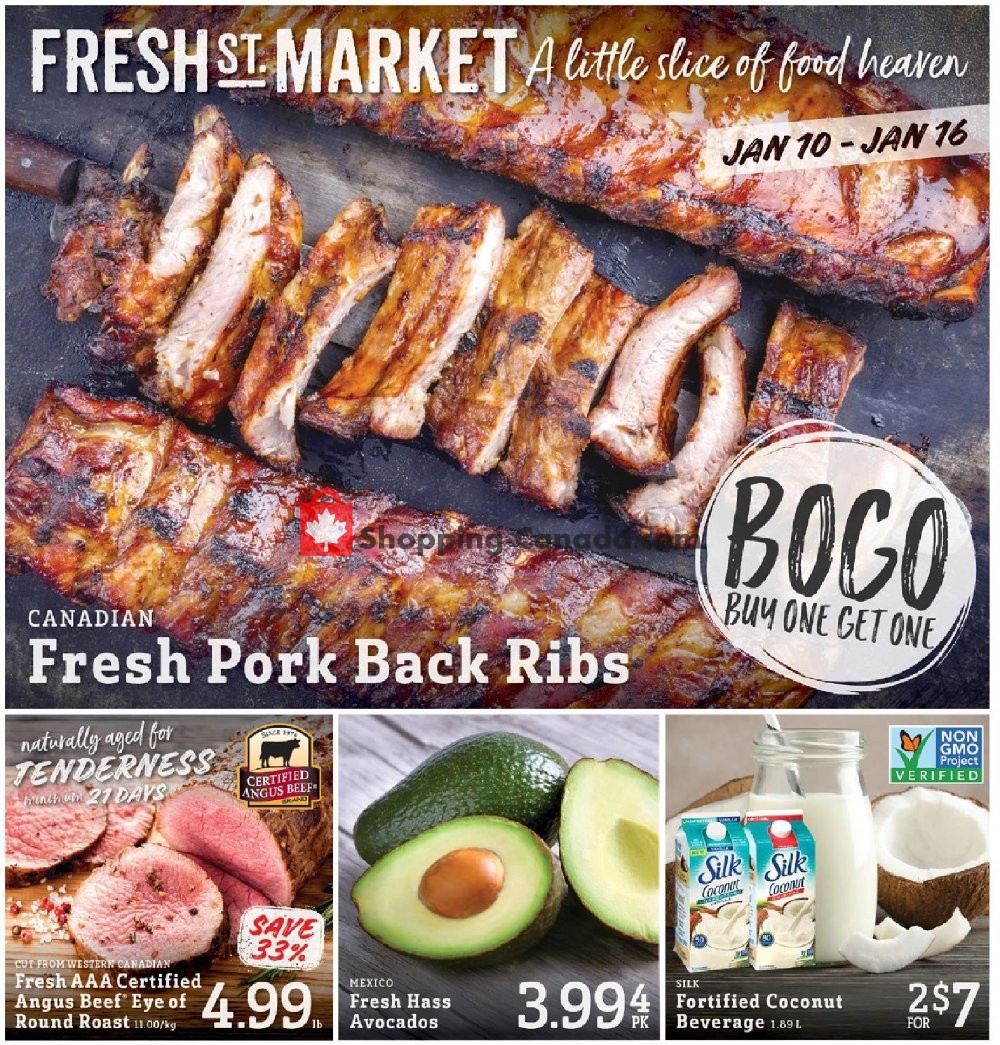 Fresh St. Market flyer from Friday January 10, 2020 to Thursday January 16, 2020 - page 1