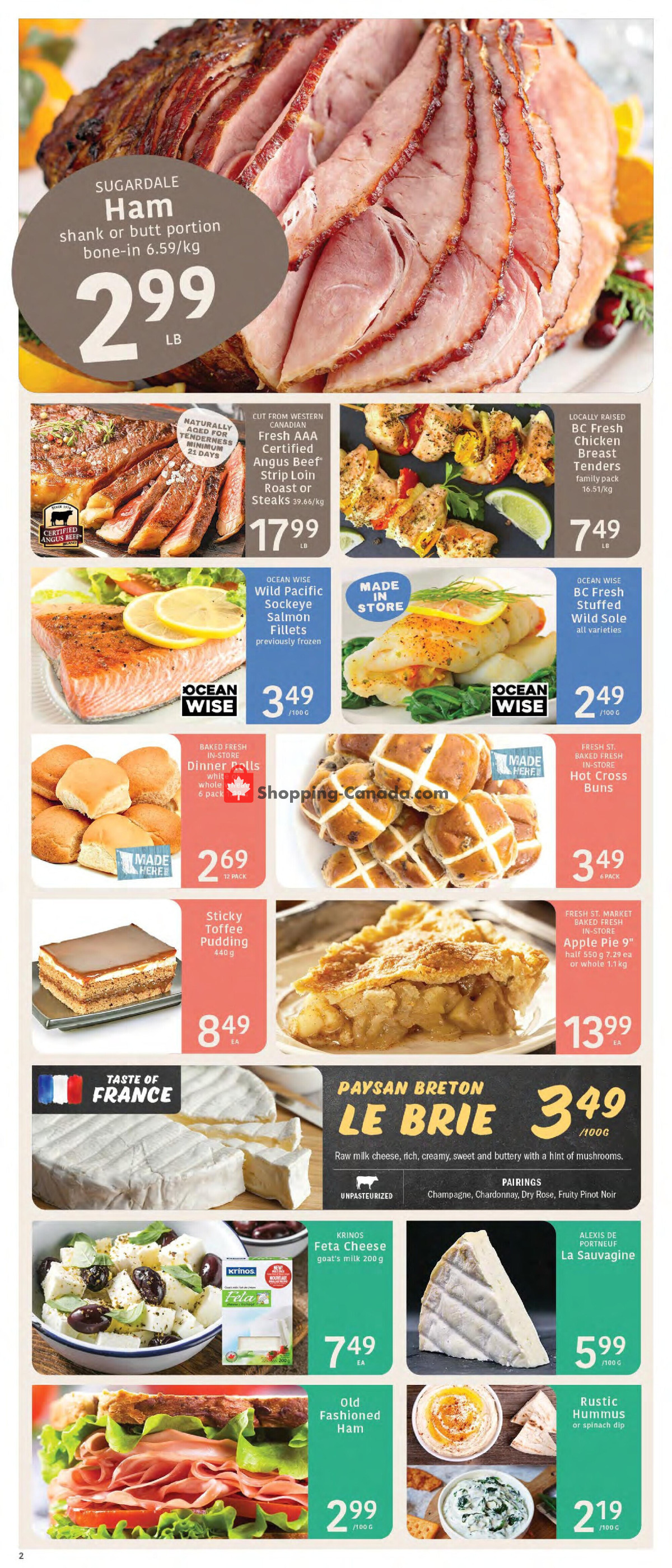 Fresh St. Market flyer from Friday March 29, 2024 to Thursday April 4, 2024 - page 2