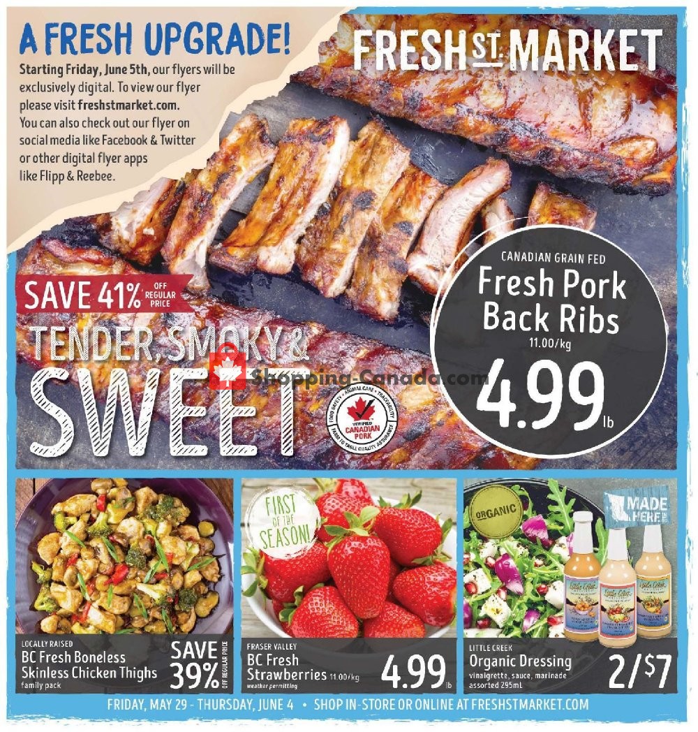 Fresh St. Market flyer from Friday May 29, 2020 to Thursday June 4, 2020 - page 1