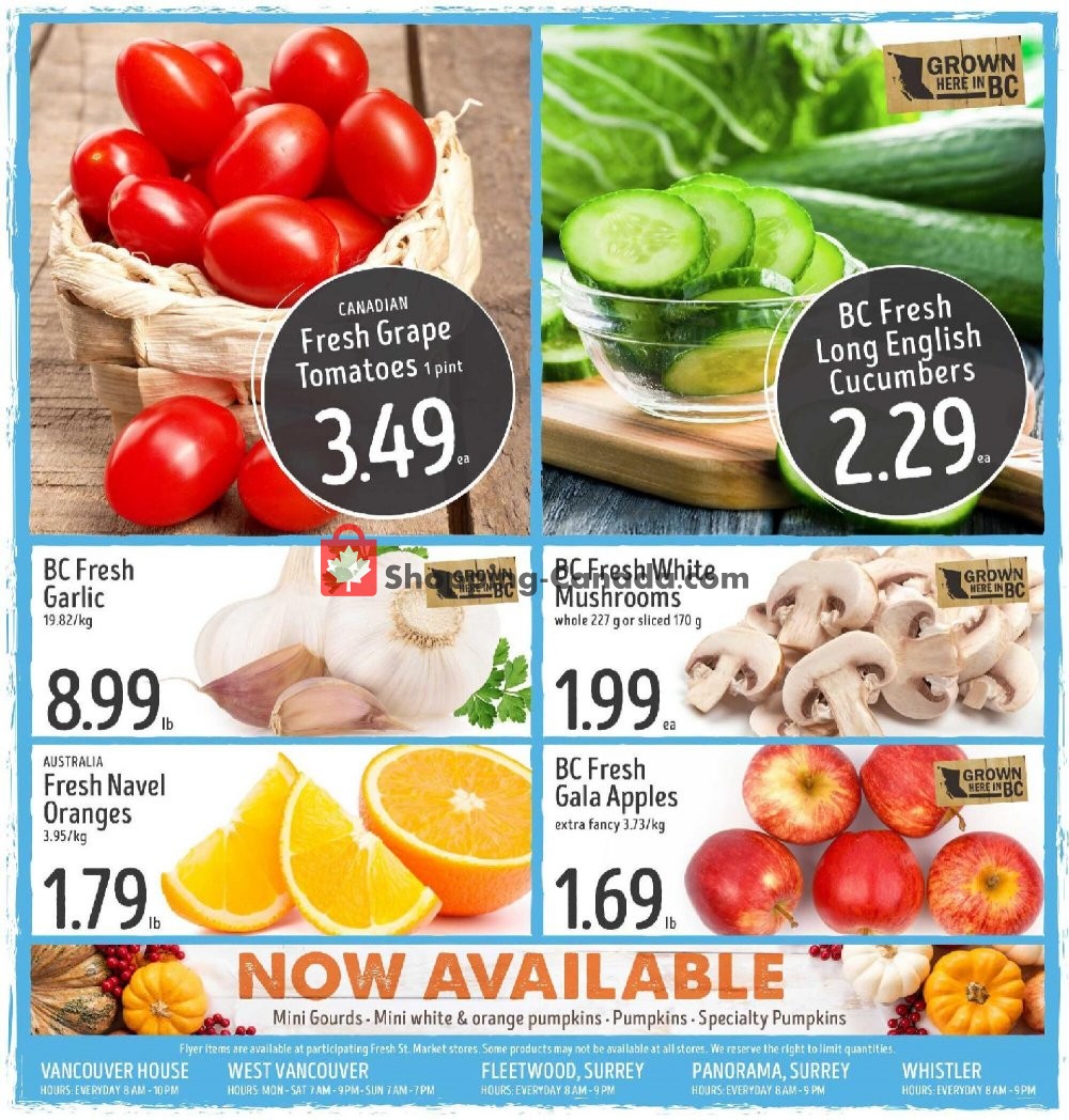 Fresh St. Market flyer from Friday October 16, 2020 to Thursday October 22, 2020 - page 4