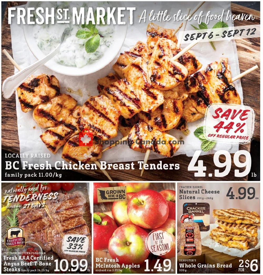Fresh St. Market flyer from Friday September 6, 2019 to Thursday September 12, 2019 - page 1