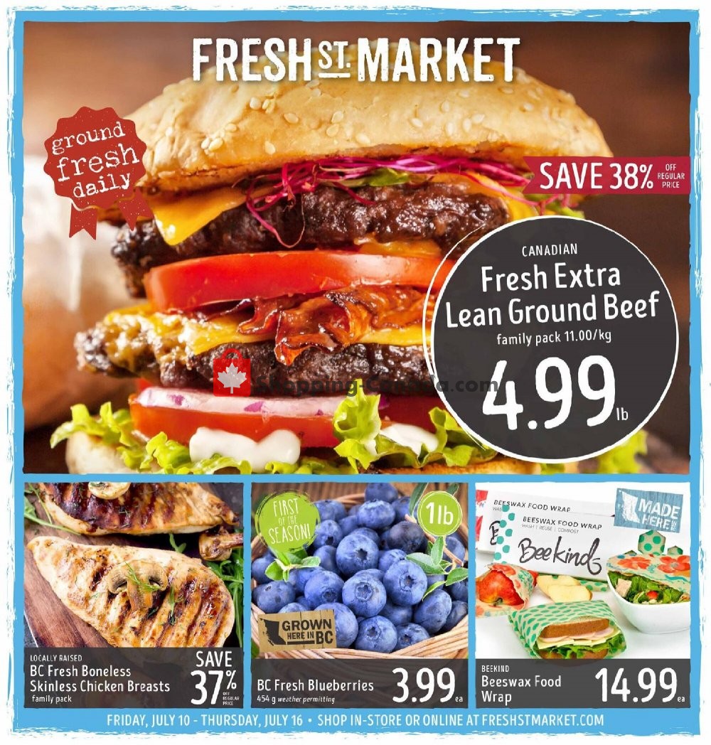 Fresh St. Market flyer from Friday July 10, 2020 to Thursday July 16, 2020 - page 1