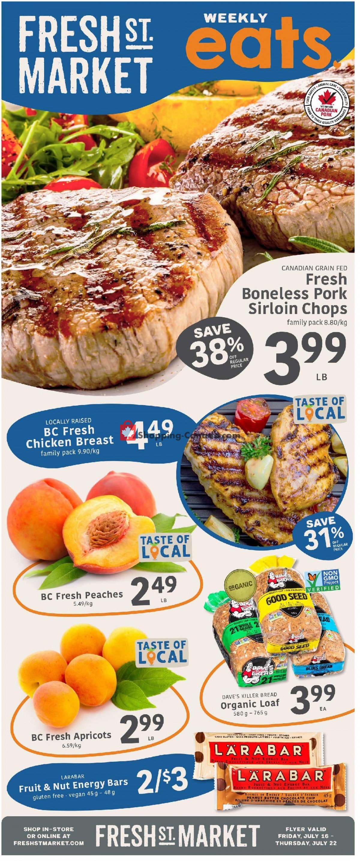 Fresh St. Market flyer from Friday July 16, 2021 to Thursday July 22, 2021 - page 1