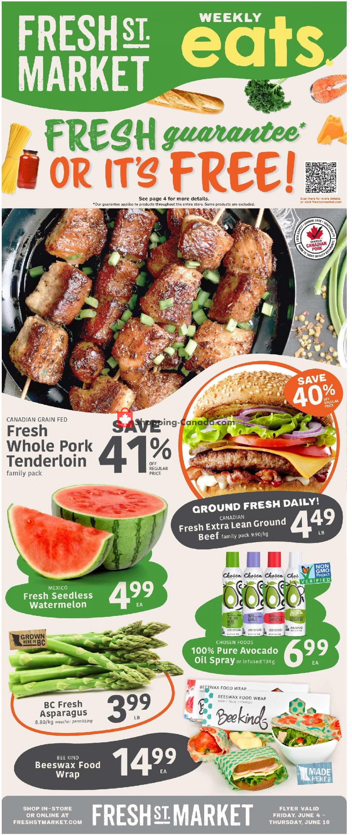 Fresh St. Market flyer from Friday June 4, 2021 to Thursday June 10, 2021 - page 1