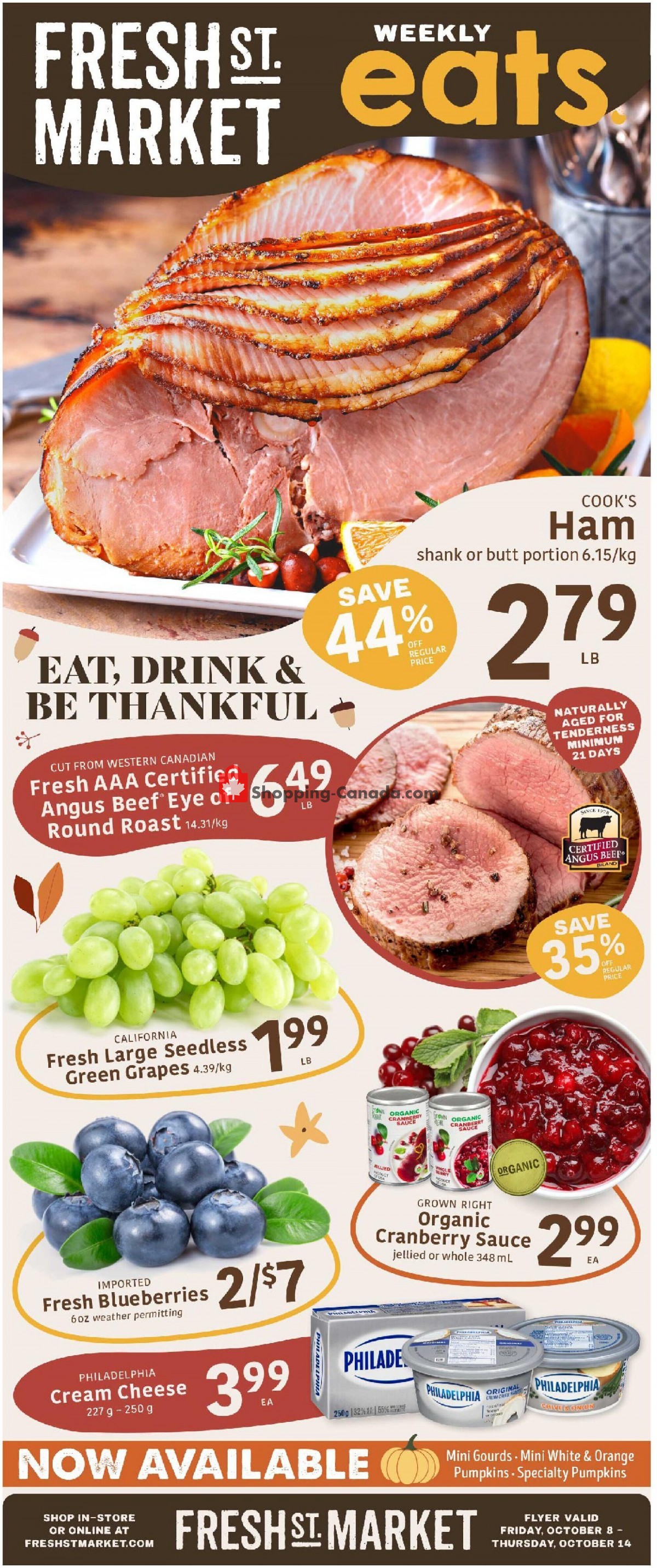 Fresh St. Market flyer from Friday October 8, 2021 to Thursday October 14, 2021 - page 1