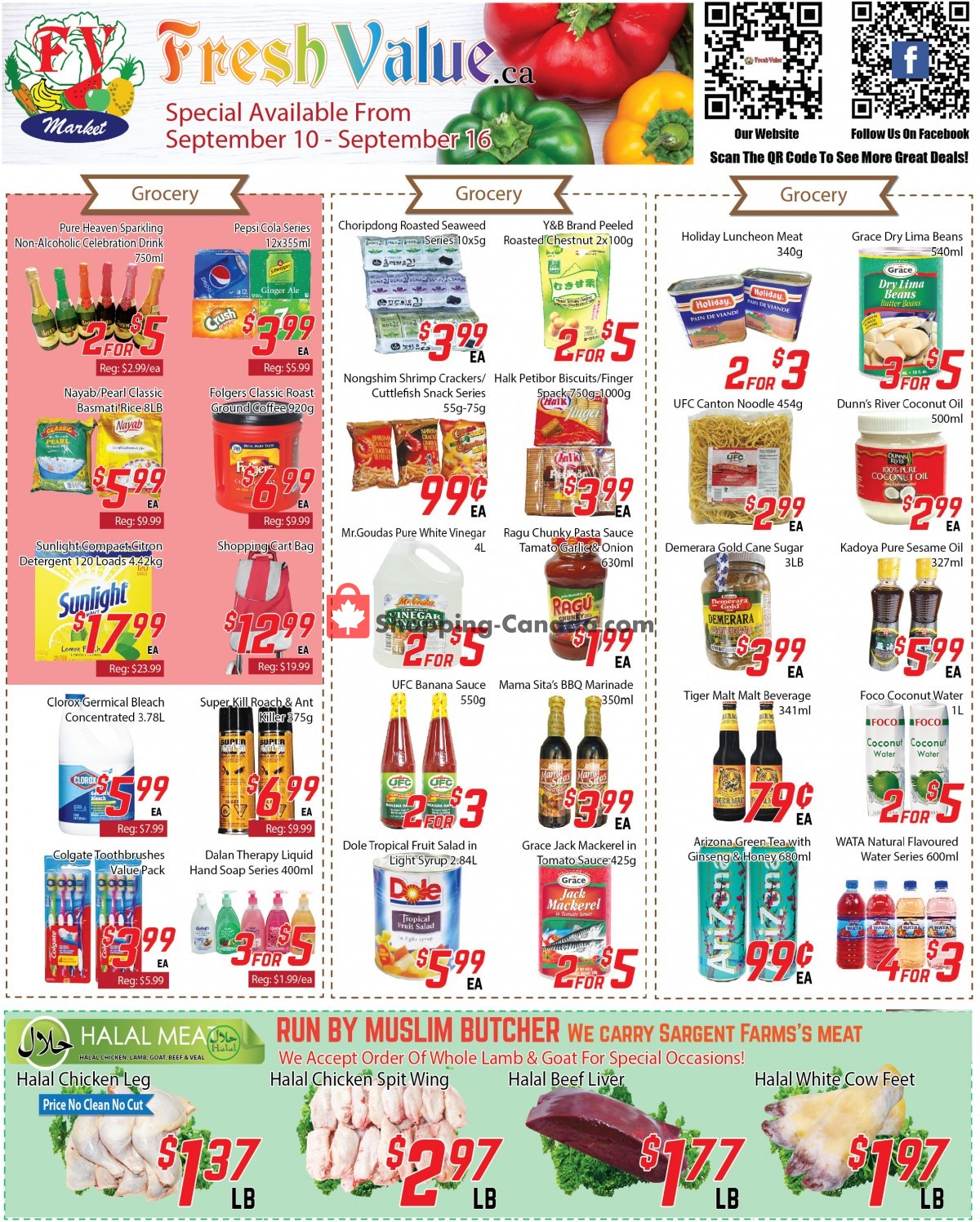 Fresh Value flyer from Friday September 10, 2021 to Thursday September 16, 2021 - page 1
