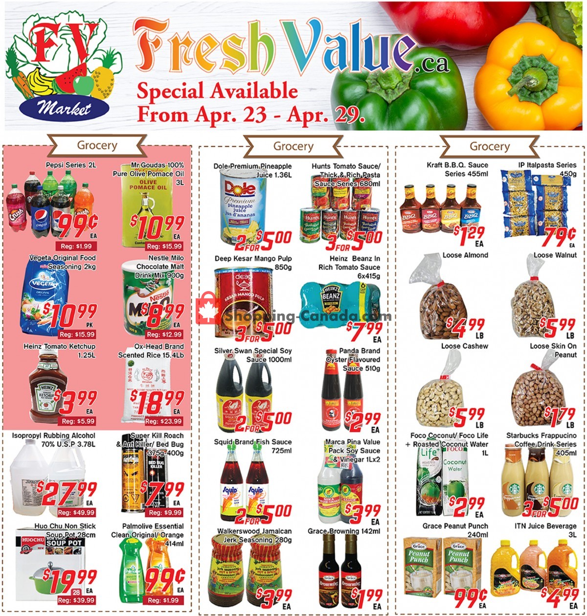 Fresh Value flyer from Friday April 23, 2021 to Thursday April 29, 2021 - page 1