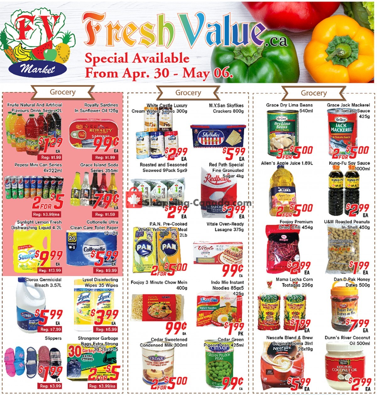 Fresh Value flyer from Friday April 30, 2021 to Thursday May 6, 2021 - page 1