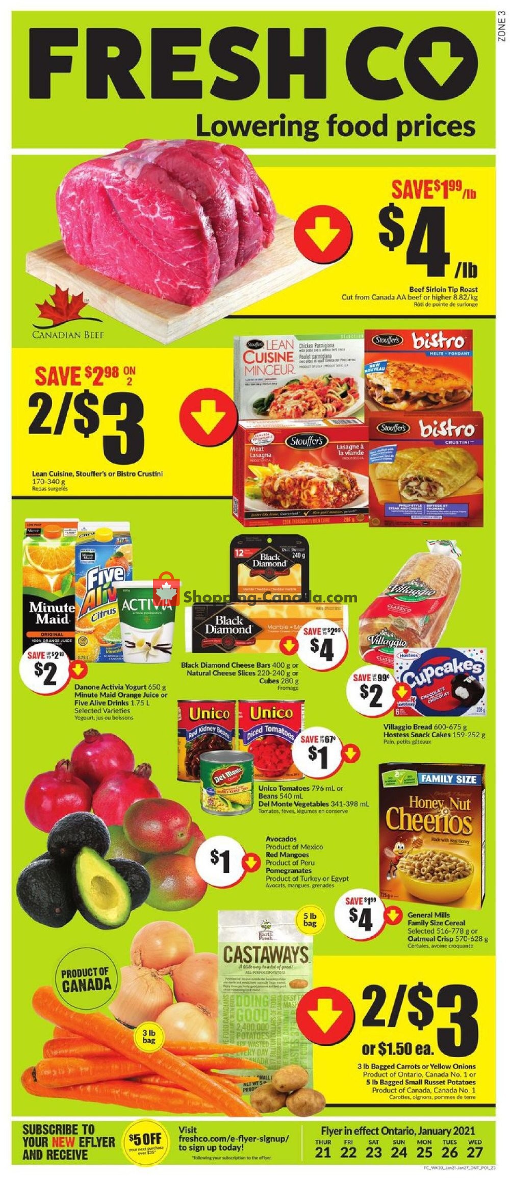 FreshCo flyer from Thursday January 21, 2021 to Wednesday January 27, 2021 - page 1