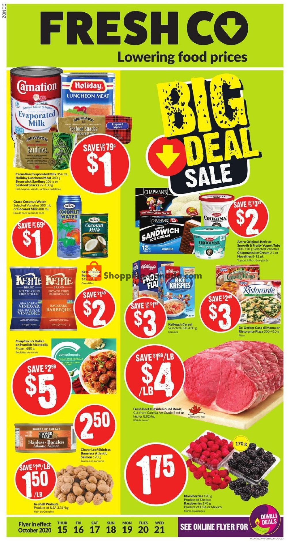 FreshCo flyer from Thursday October 15, 2020 to Wednesday October 21, 2020 - page 1