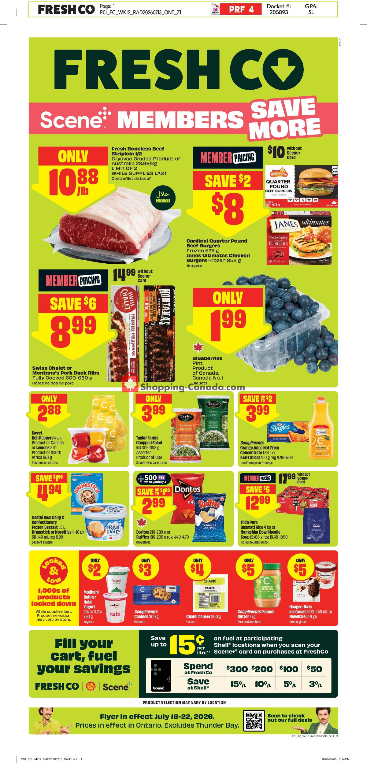 FreshCo flyer from Thursday July 16, 2026 to Wednesday July 22, 2026 - page 1
