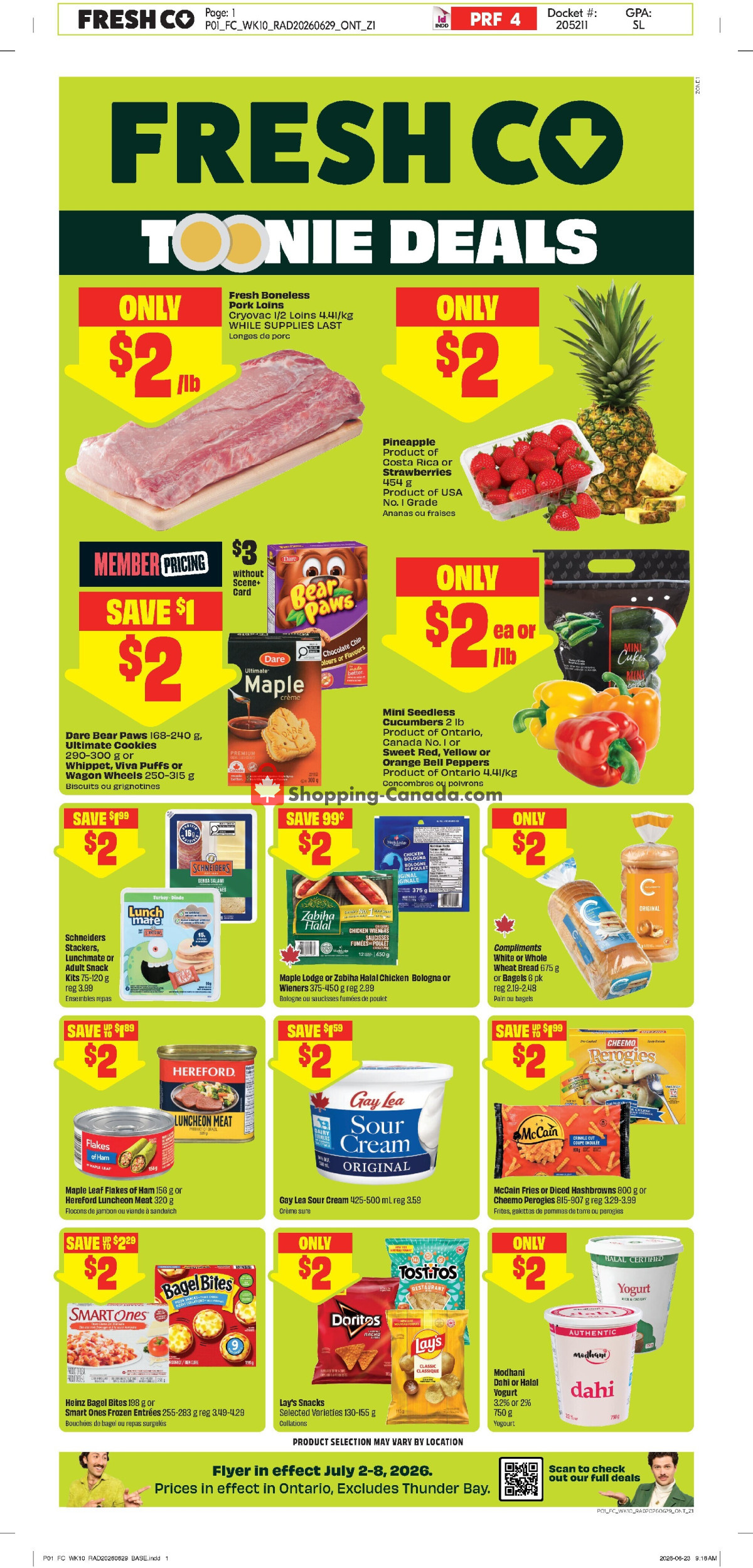 FreshCo flyer from Thursday July 2, 2026 to Wednesday July 8, 2026 - page 1