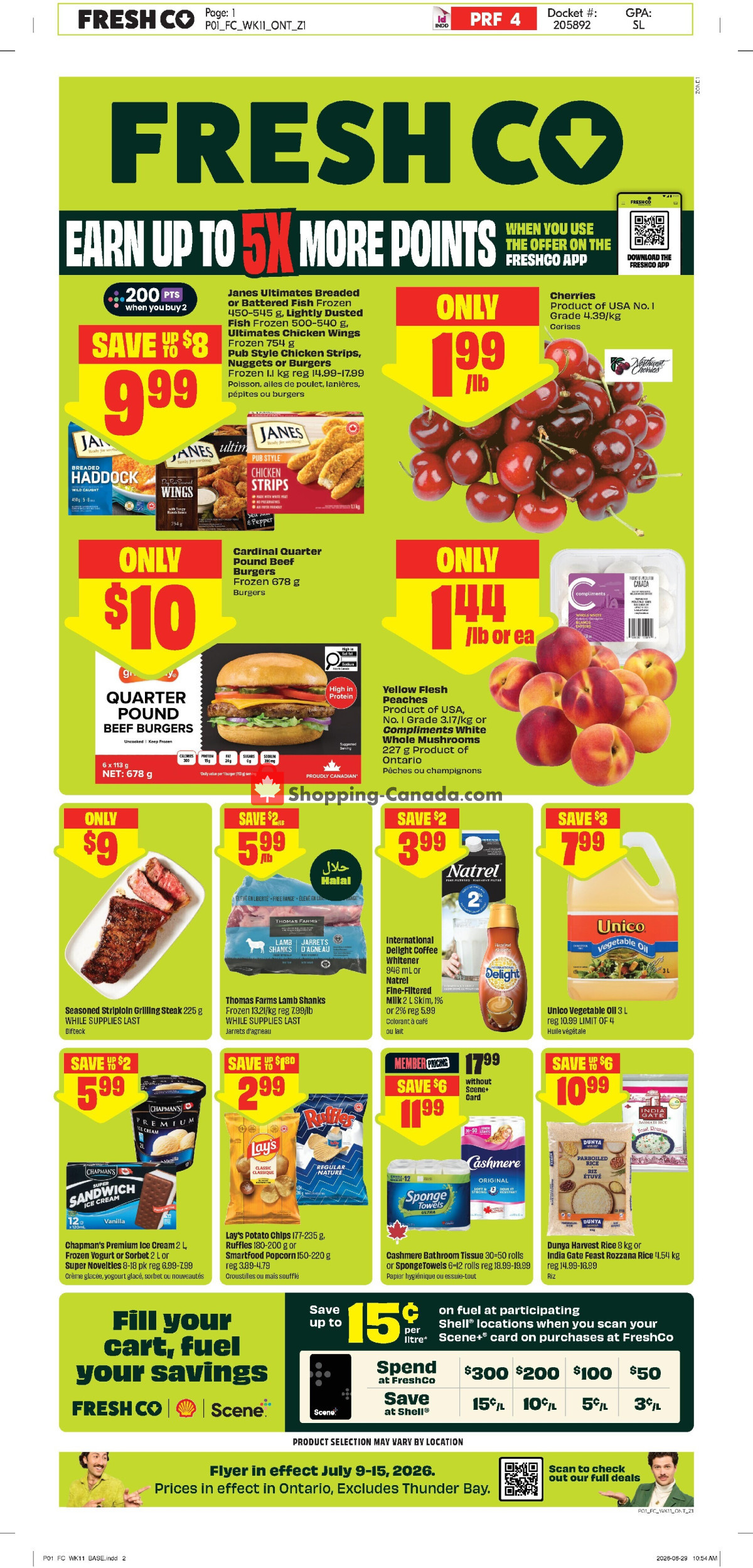 FreshCo flyer from Thursday July 9, 2026 to Wednesday July 15, 2026 - page 1
