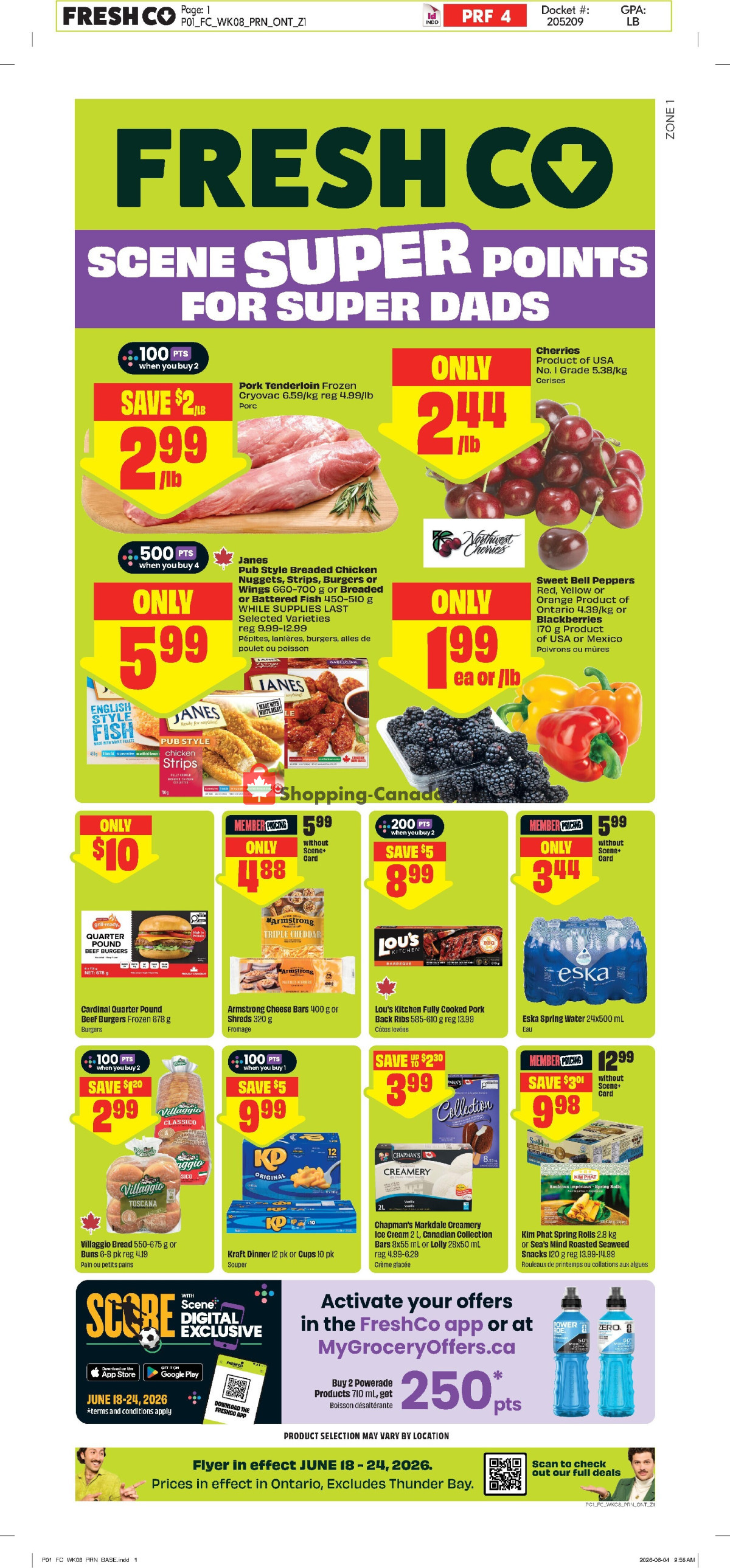 FreshCo flyer from Thursday June 18, 2026 to Wednesday June 24, 2026 - page 1