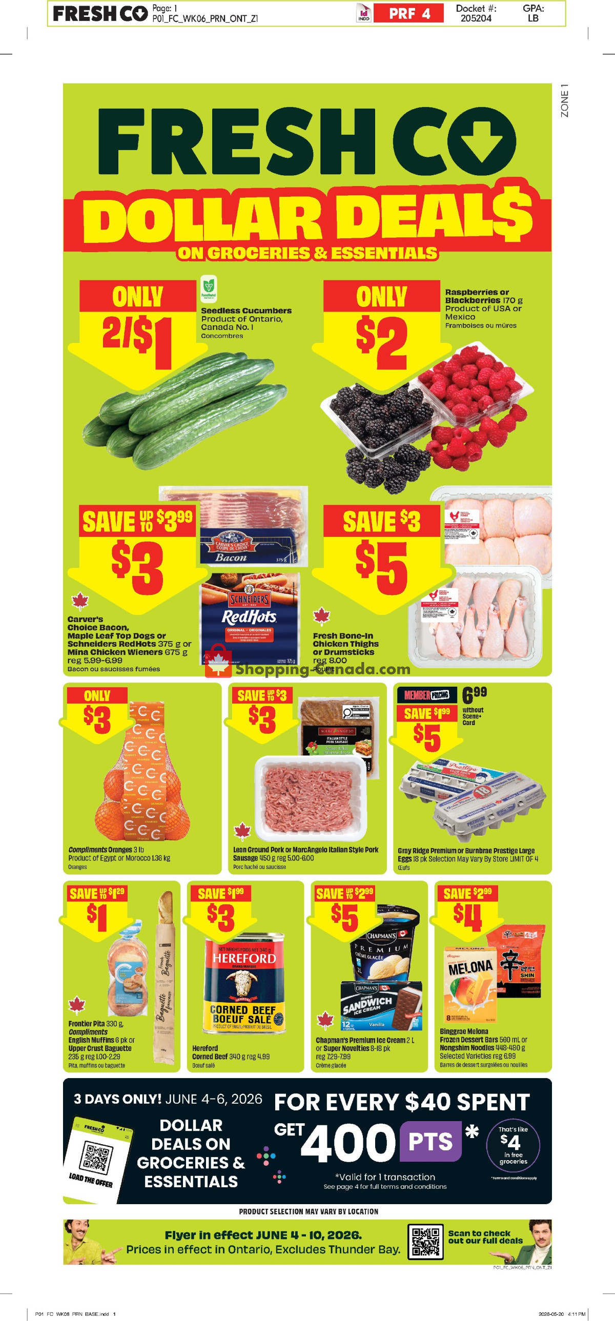 FreshCo flyer from Thursday June 4, 2026 to Wednesday June 10, 2026 - page 1