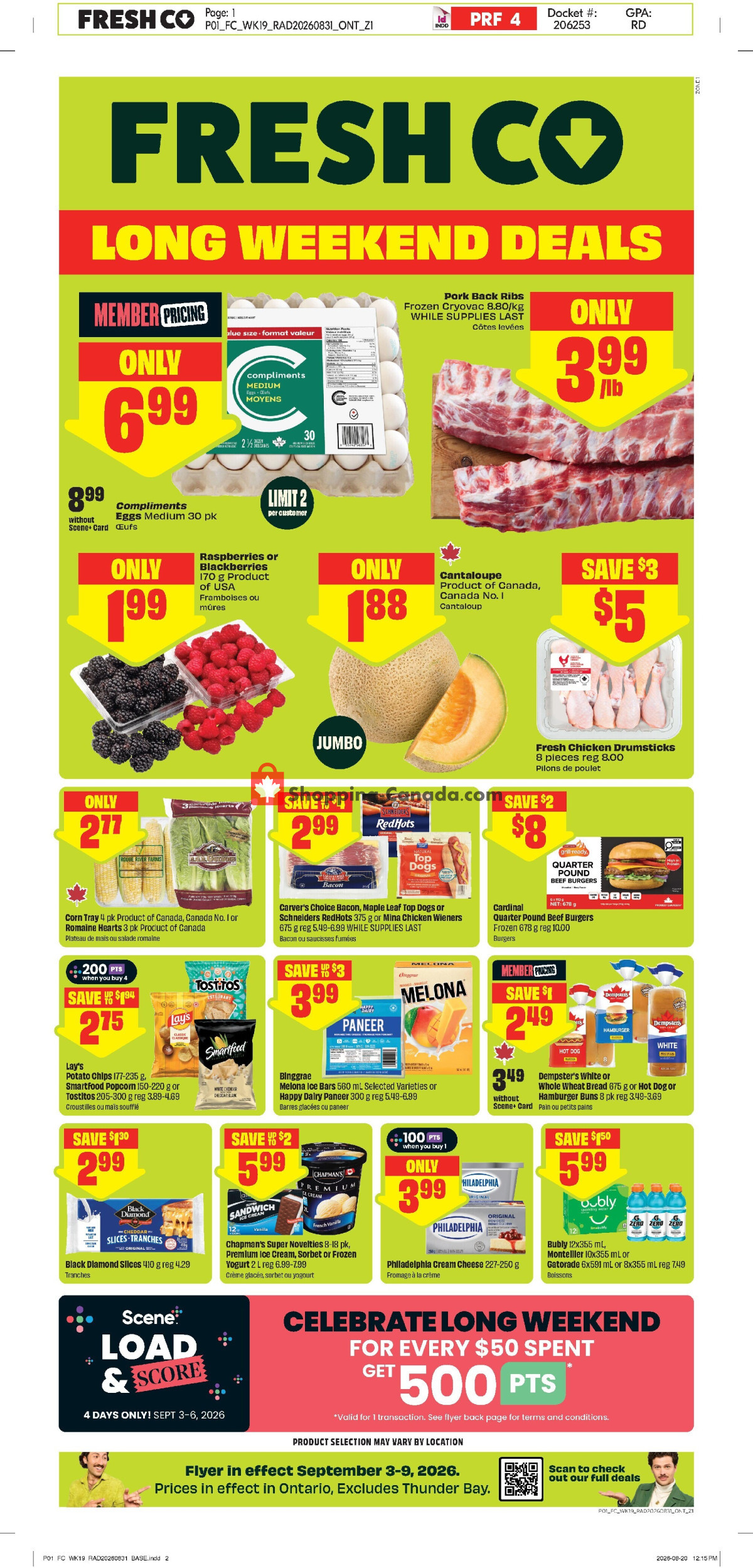 FreshCo flyer from Thursday September 3, 2026 to Wednesday September 9, 2026 - page 1