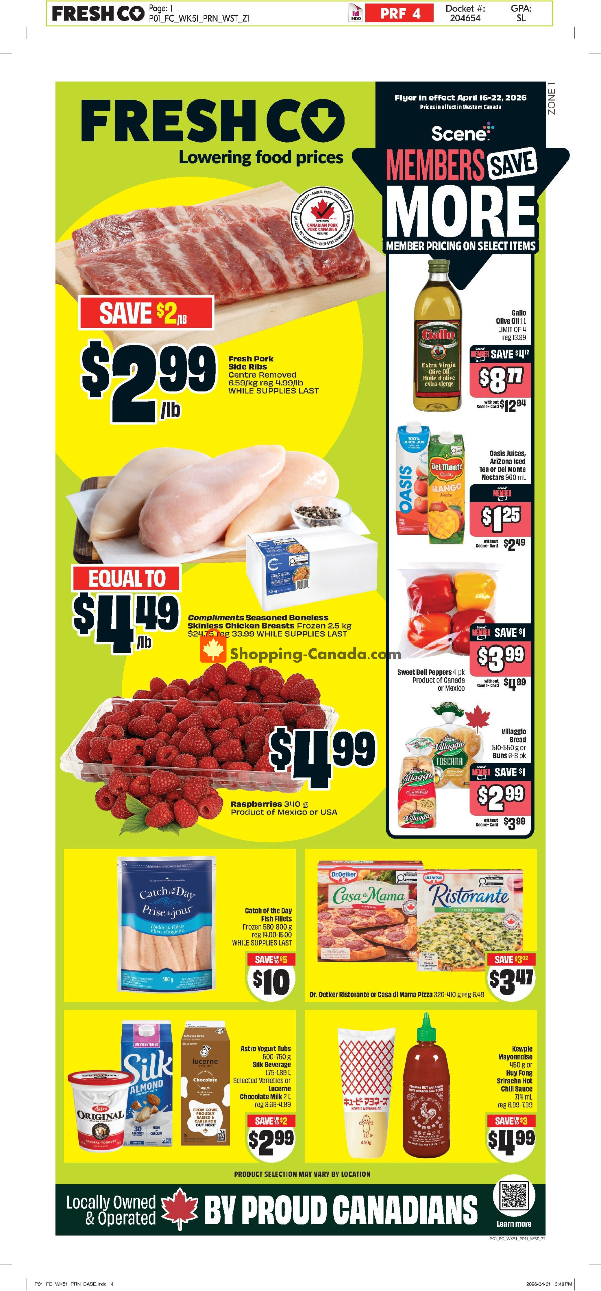 FreshCo flyer from Thursday April 16, 2026 to Wednesday April 22, 2026 - page 1