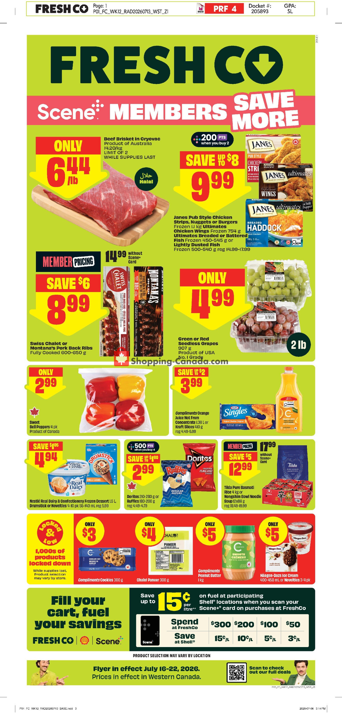 FreshCo flyer from Thursday July 16, 2026 to Wednesday July 22, 2026 - page 1
