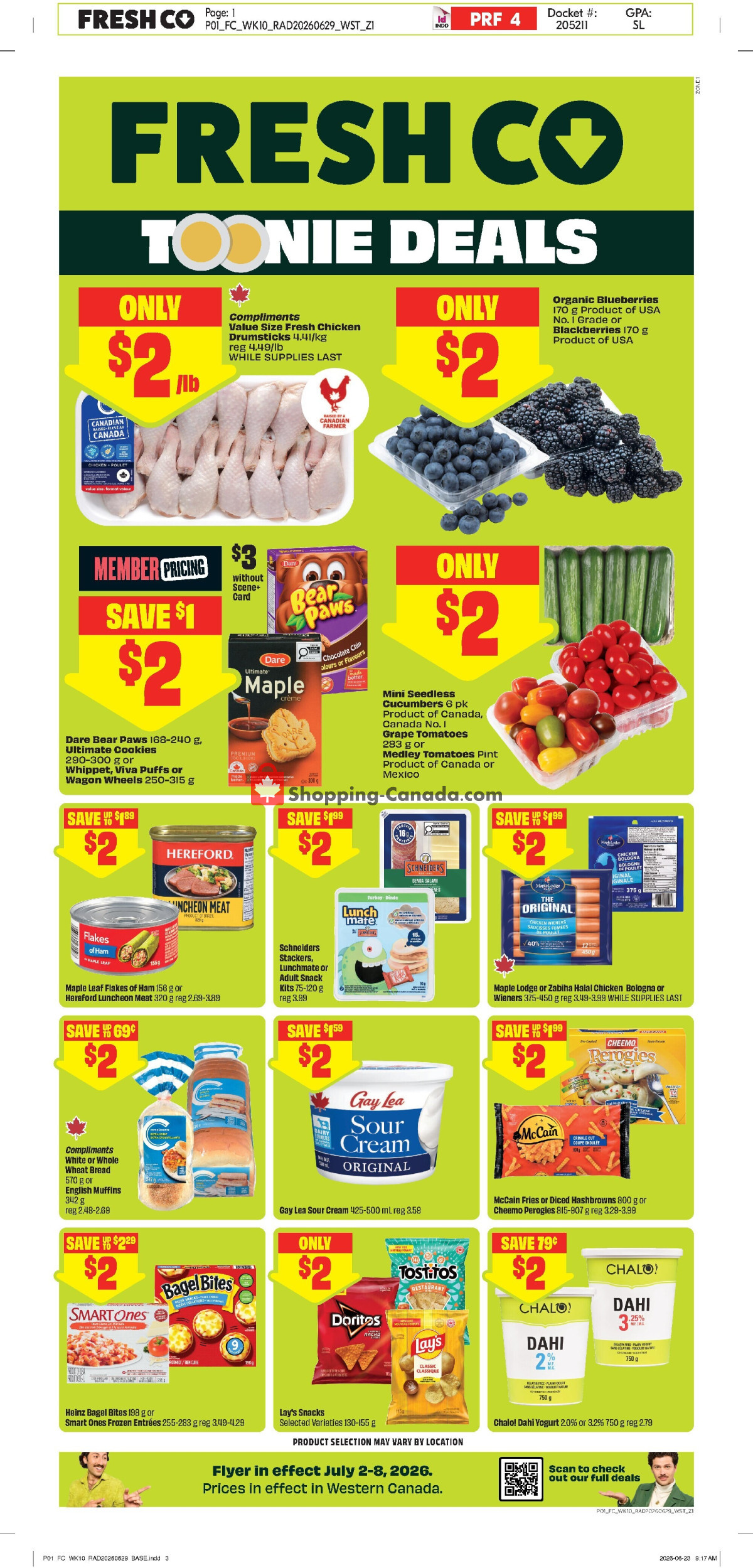 FreshCo flyer from Thursday July 2, 2026 to Wednesday July 8, 2026 - page 1