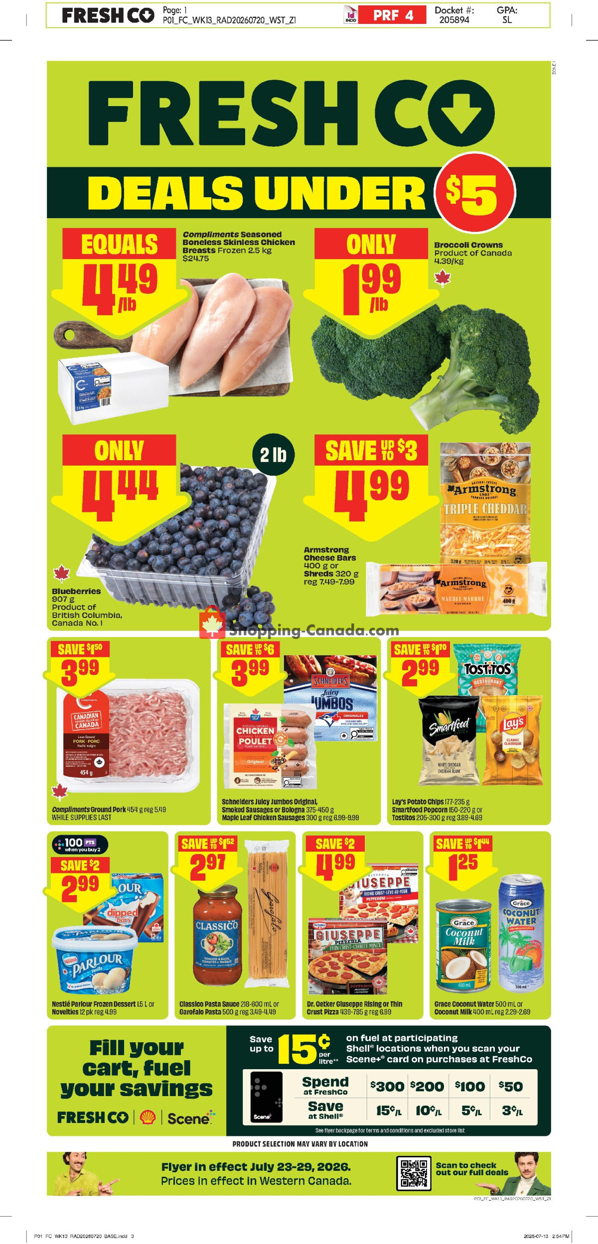 FreshCo flyer from Thursday July 23, 2026 to Wednesday July 29, 2026 - page 1