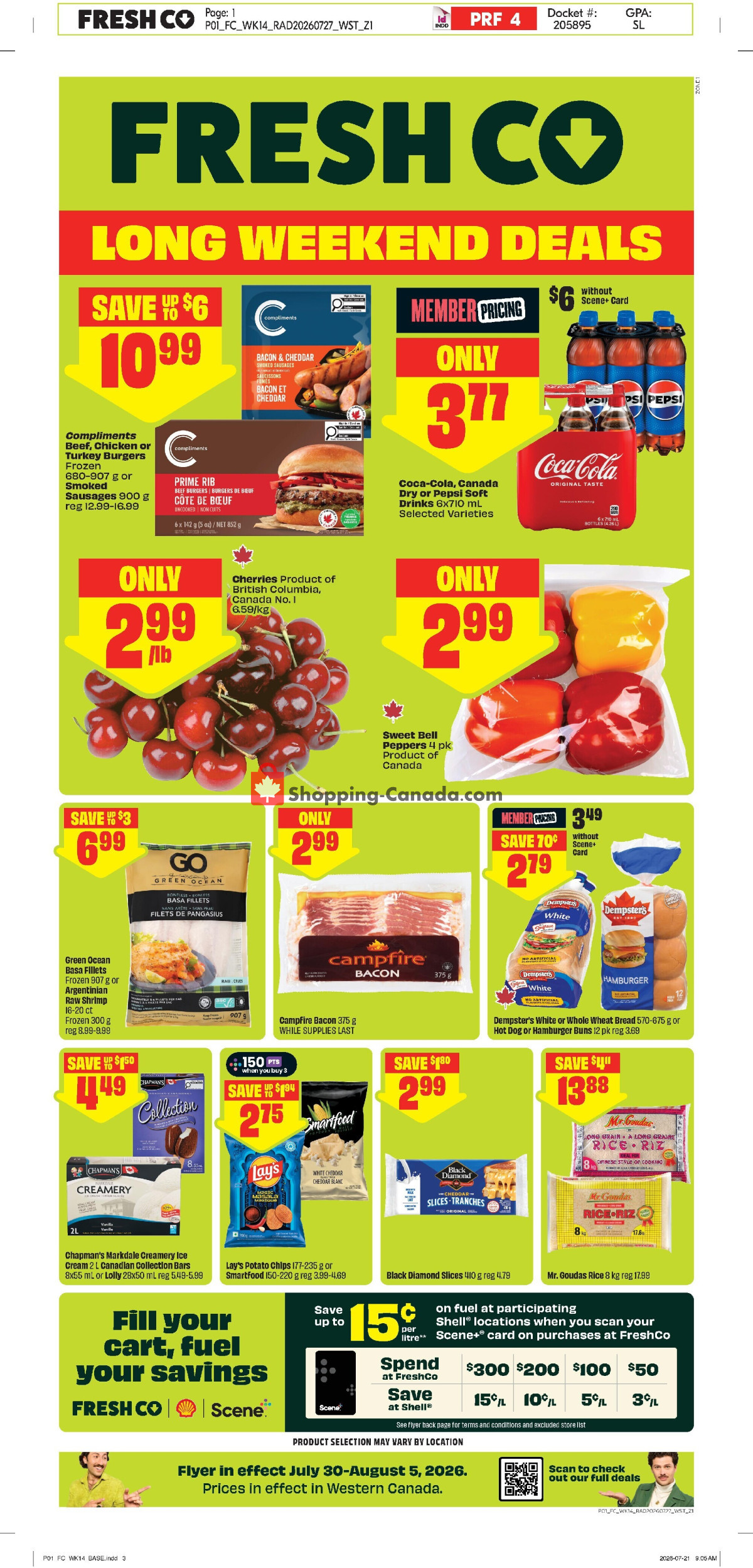 FreshCo flyer from Thursday July 30, 2026 to Wednesday August 5, 2026 - page 1