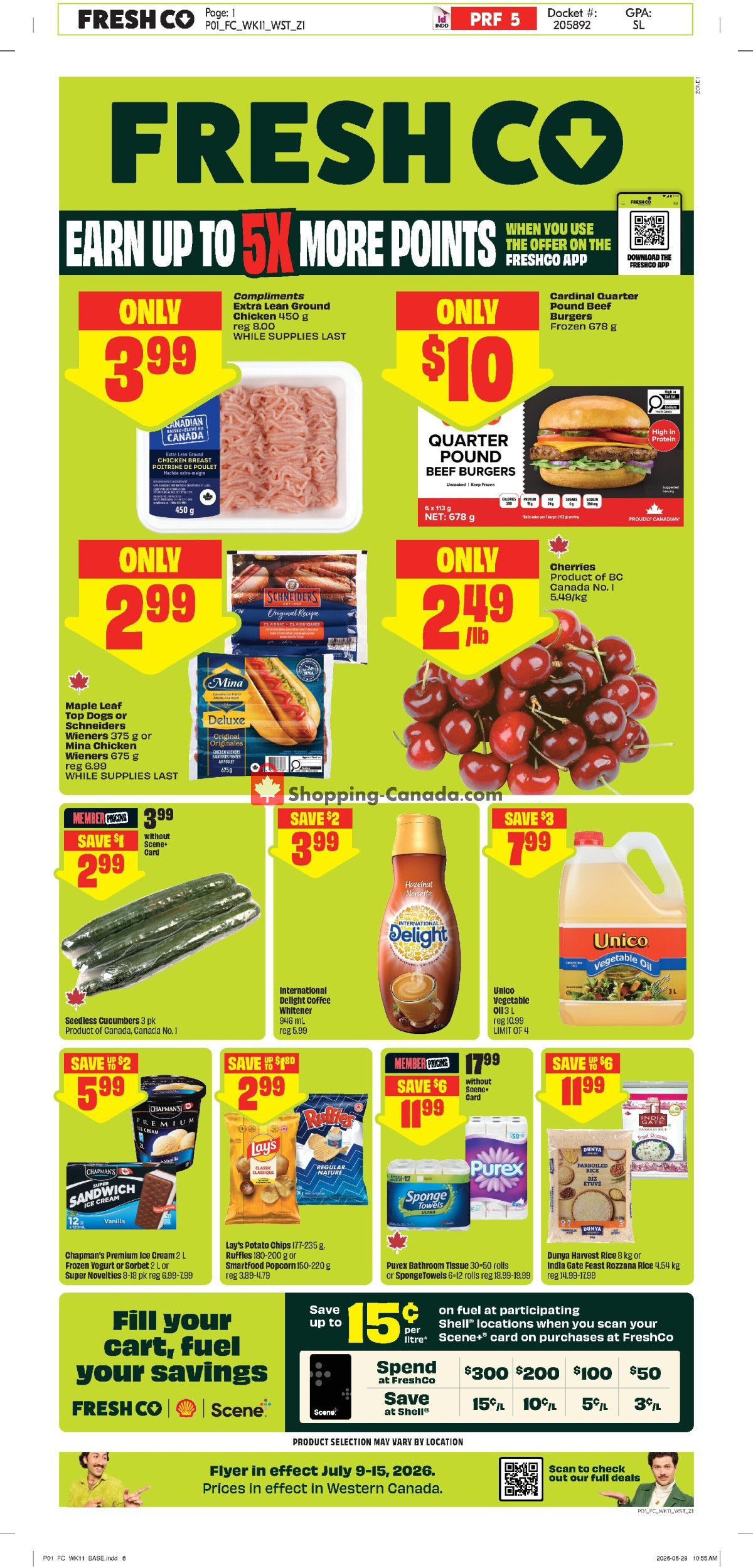 FreshCo flyer from Thursday July 9, 2026 to Wednesday July 15, 2026 - page 1