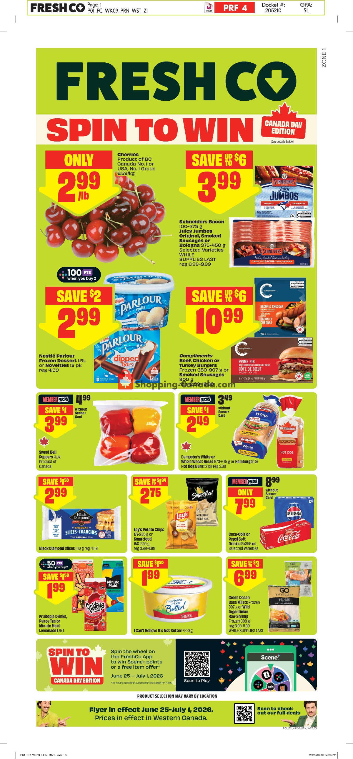 FreshCo flyer from Thursday June 25, 2026 to Wednesday July 1, 2026 - page 1