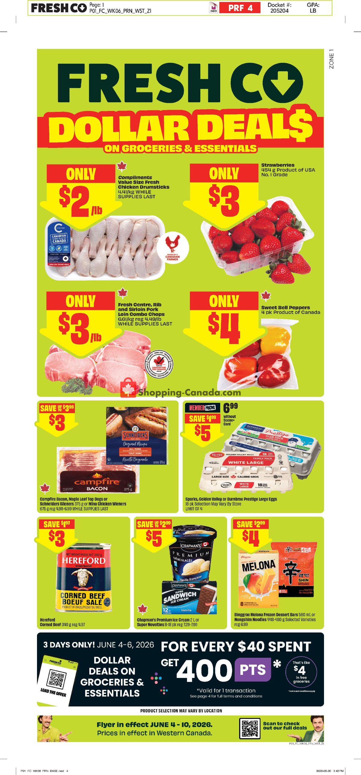 FreshCo flyer from Thursday June 4, 2026 to Wednesday June 10, 2026 - page 1
