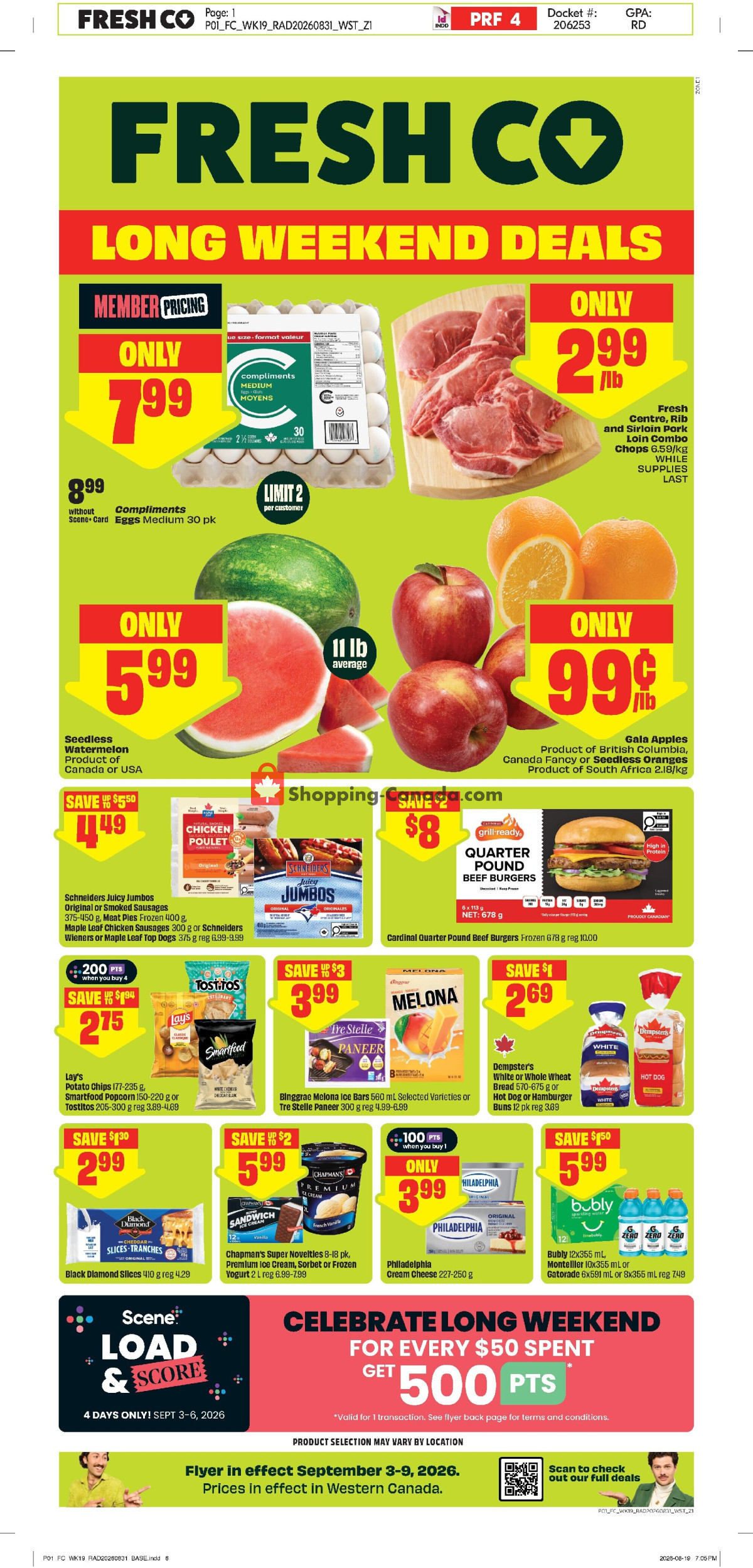FreshCo flyer from Thursday September 3, 2026 to Wednesday September 9, 2026 - page 1
