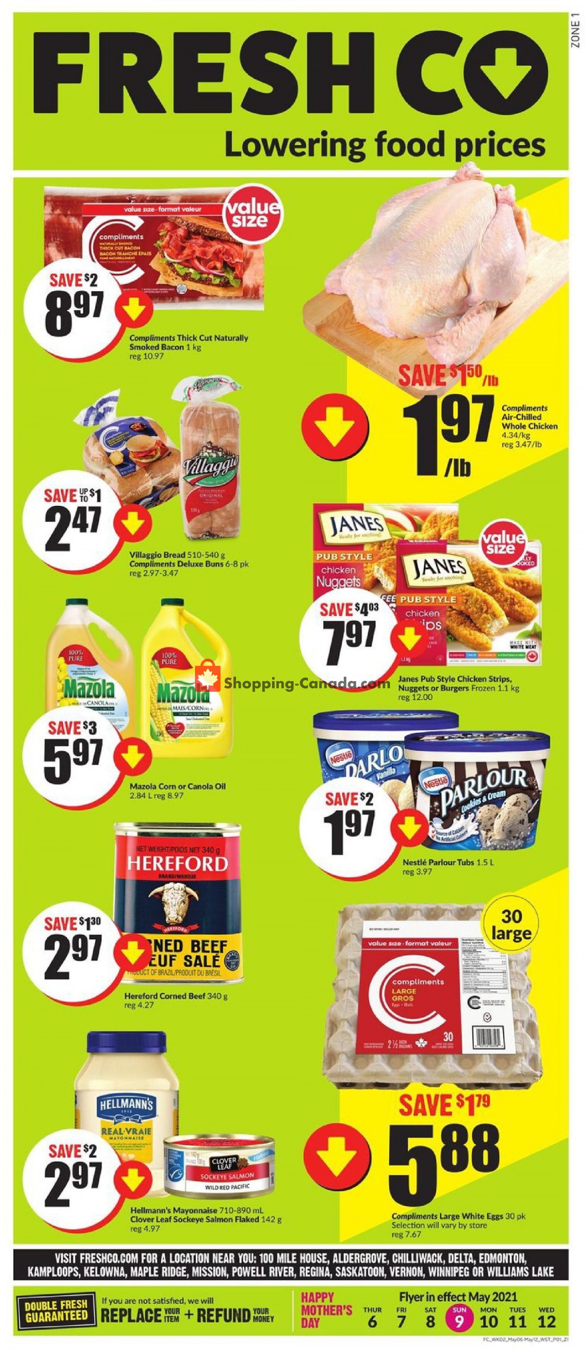 FreshCo flyer from Thursday May 6, 2021 to Wednesday May 12, 2021 - page 1