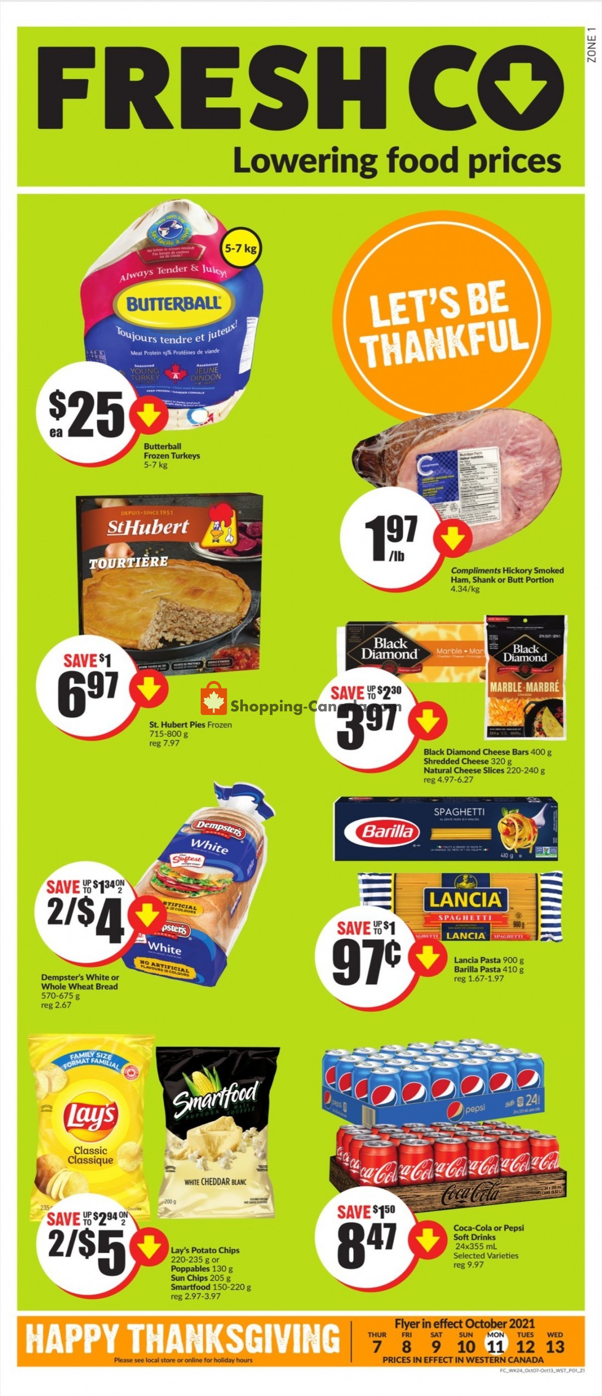 FreshCo flyer from Thursday October 7, 2021 to Wednesday October 13, 2021 - page 1