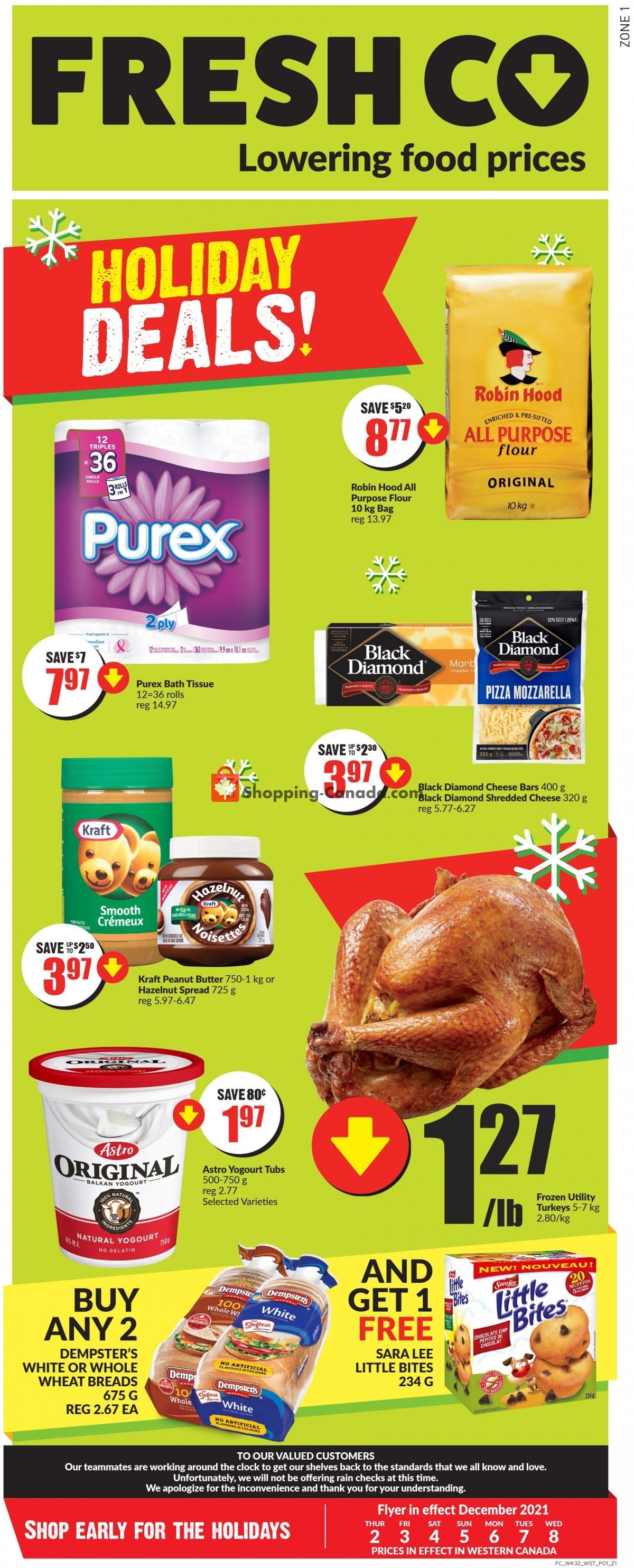 FreshCo flyer from Thursday December 2, 2021 to Wednesday December 8, 2021 - page 1