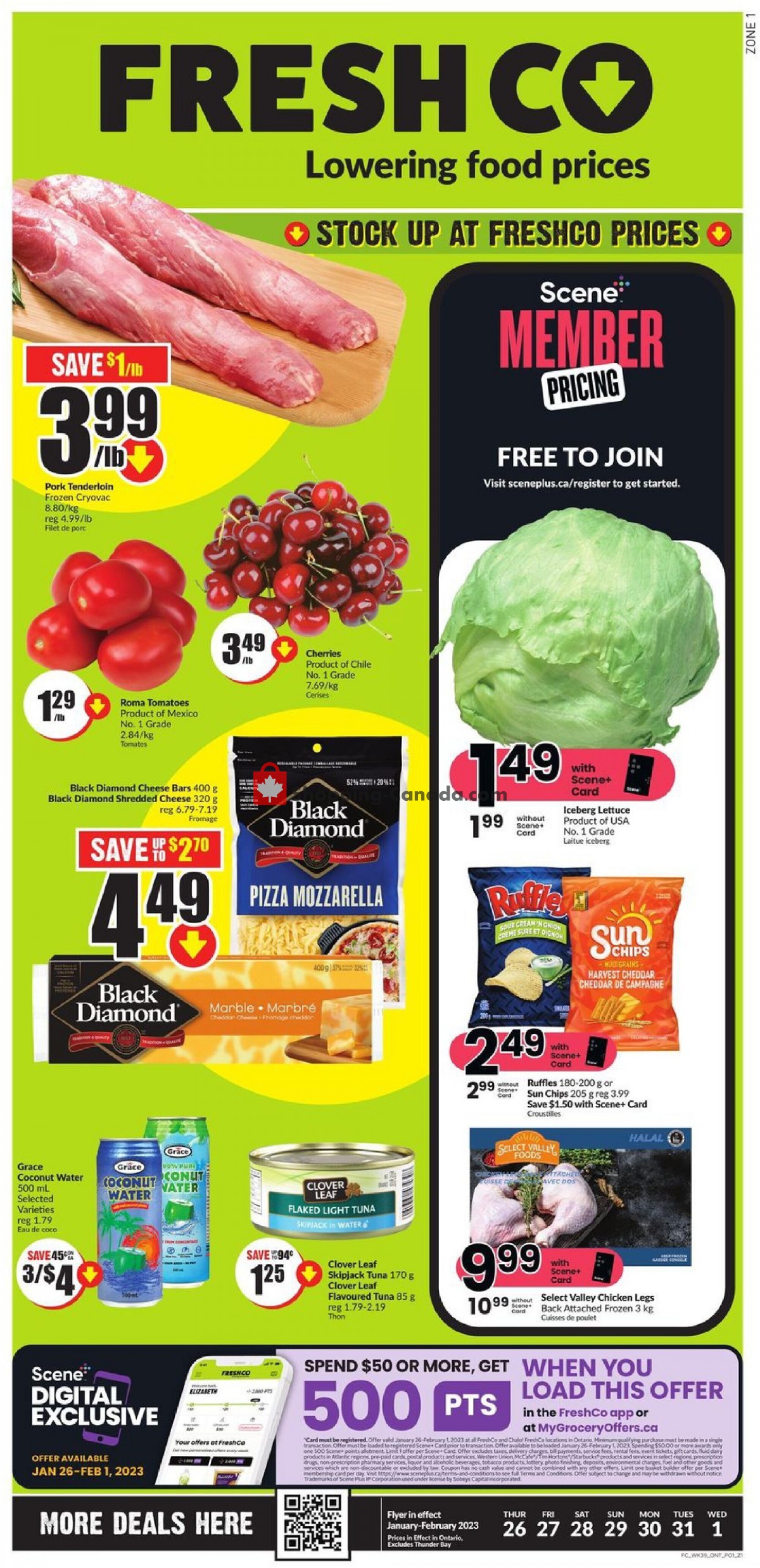 FreshCo flyer from Thursday January 26, 2023 to Wednesday February 1, 2023 - page 1