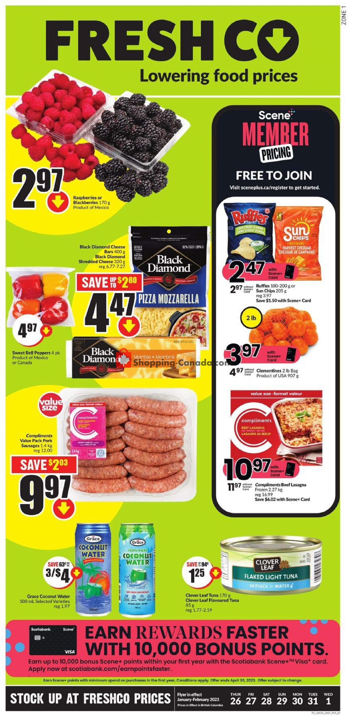 FreshCo flyer from Thursday January 26, 2023 to Wednesday February 1, 2023 - page 1