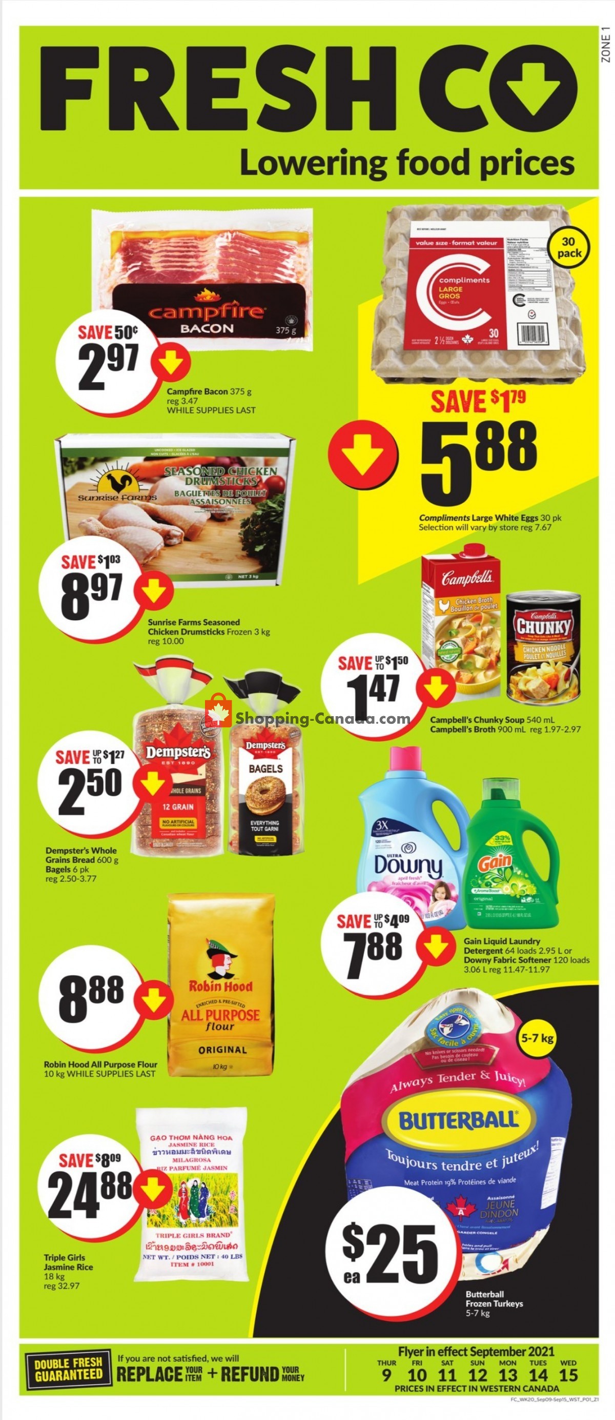 FreshCo flyer from Thursday September 9, 2021 to Wednesday September 15, 2021 - page 1