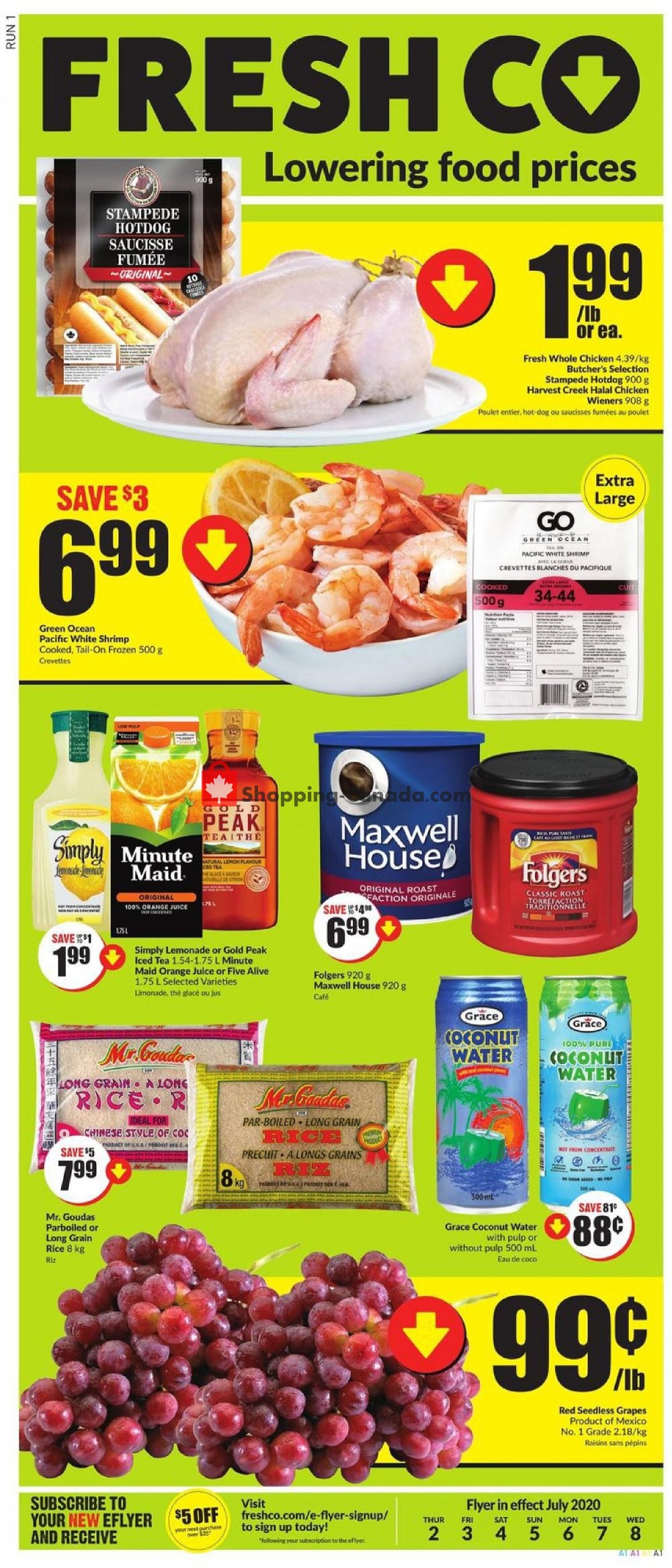 FreshCo flyer from Thursday July 2, 2020 to Wednesday July 8, 2020 - page 1
