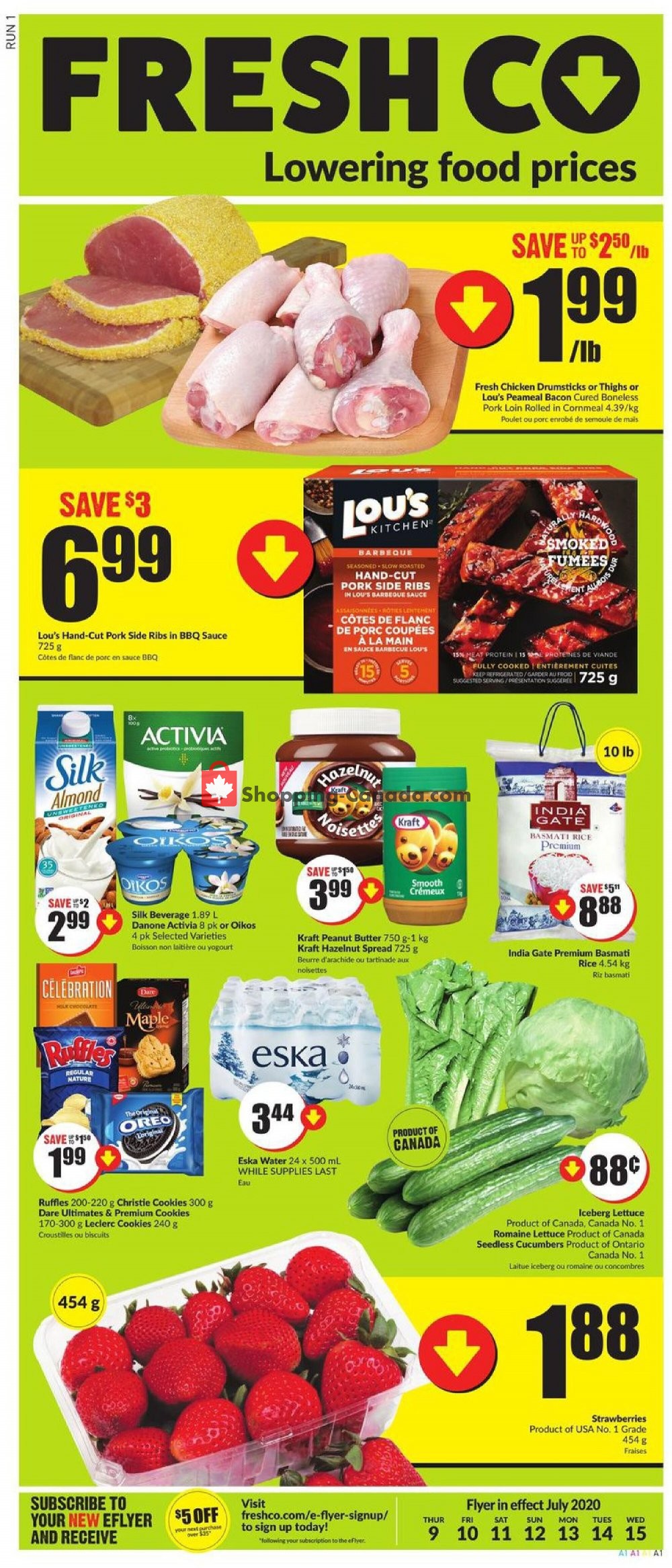 FreshCo flyer from Thursday July 9, 2020 to Wednesday July 15, 2020 - page 1