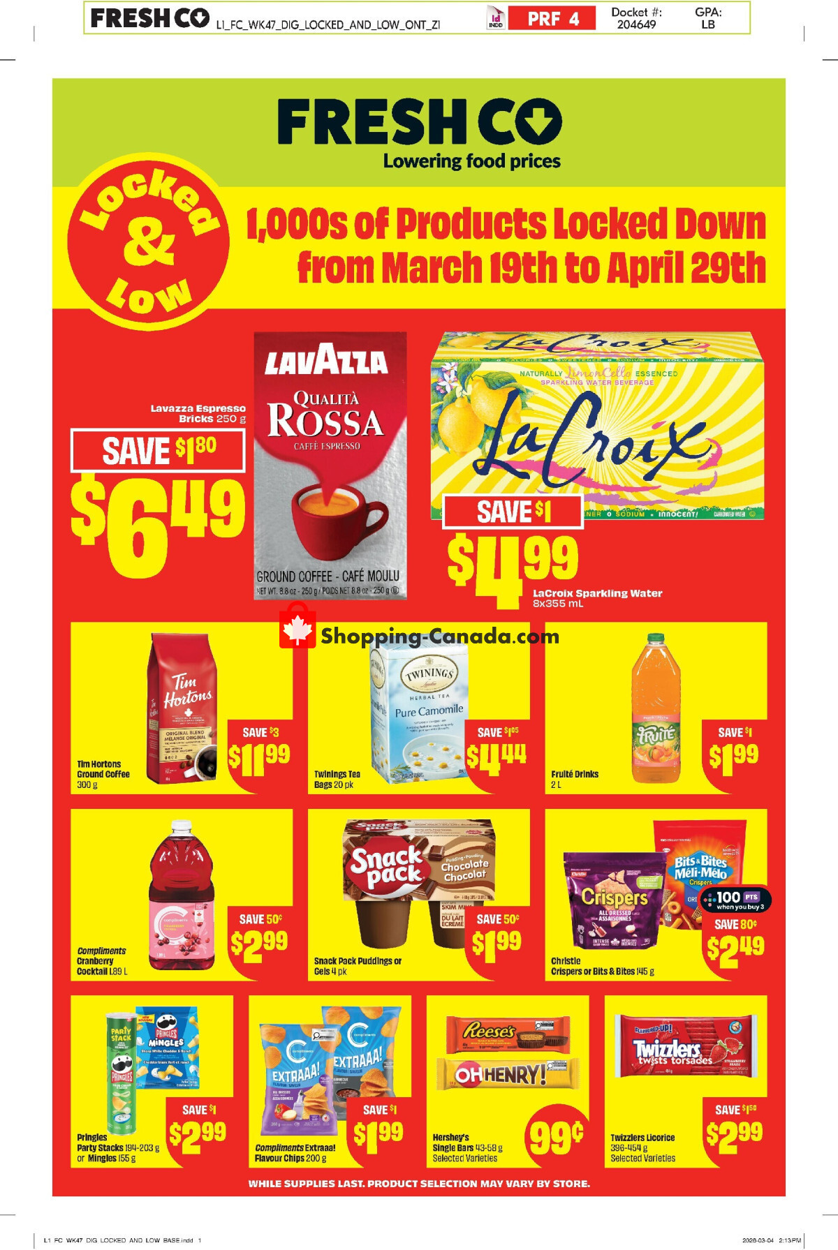 FreshCo flyer from Thursday March 19, 2026 to Wednesday April 29, 2026 - page 1