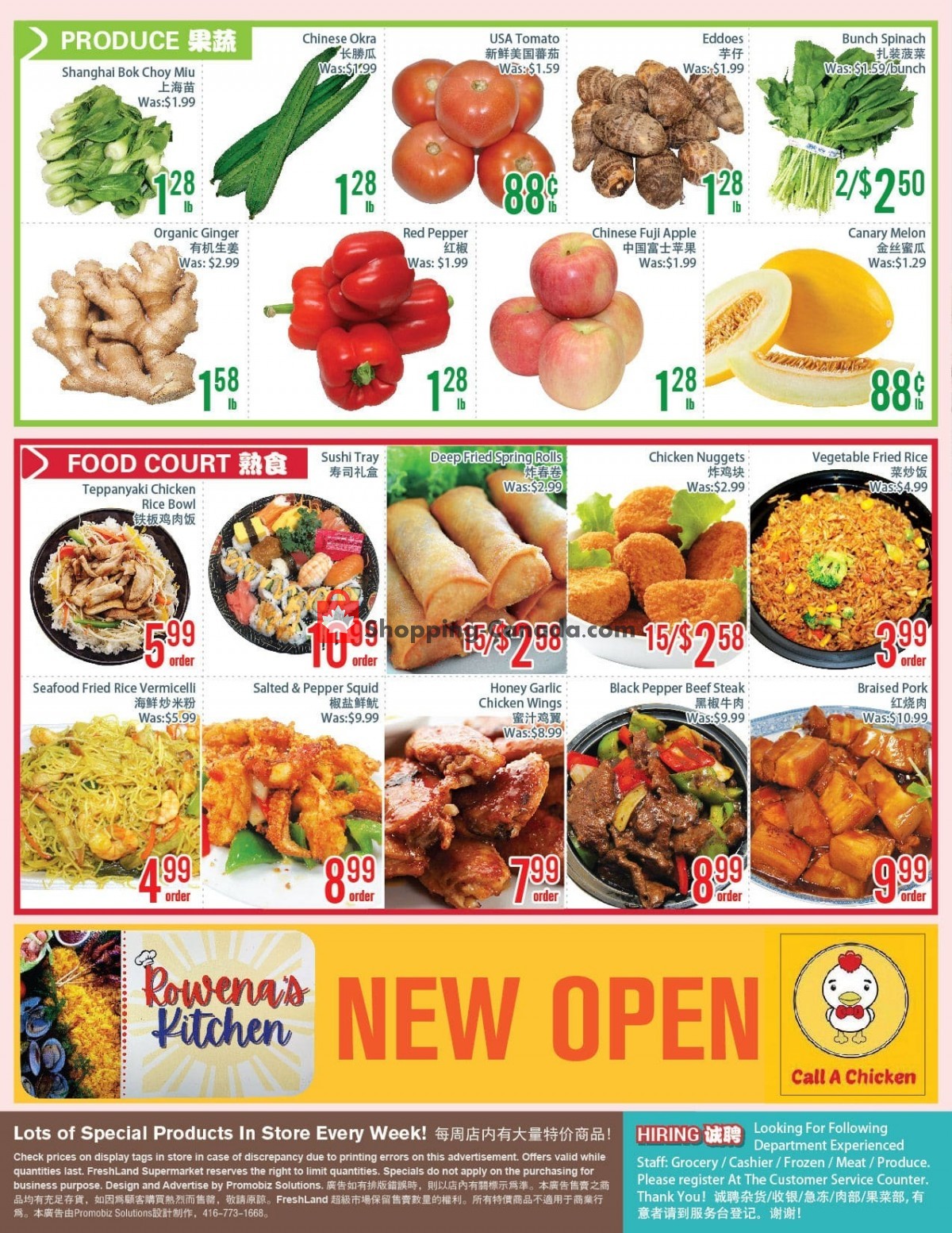 FreshLand Supermarket flyer from Friday April 2, 2021 to Thursday April 8, 2021 - page 1