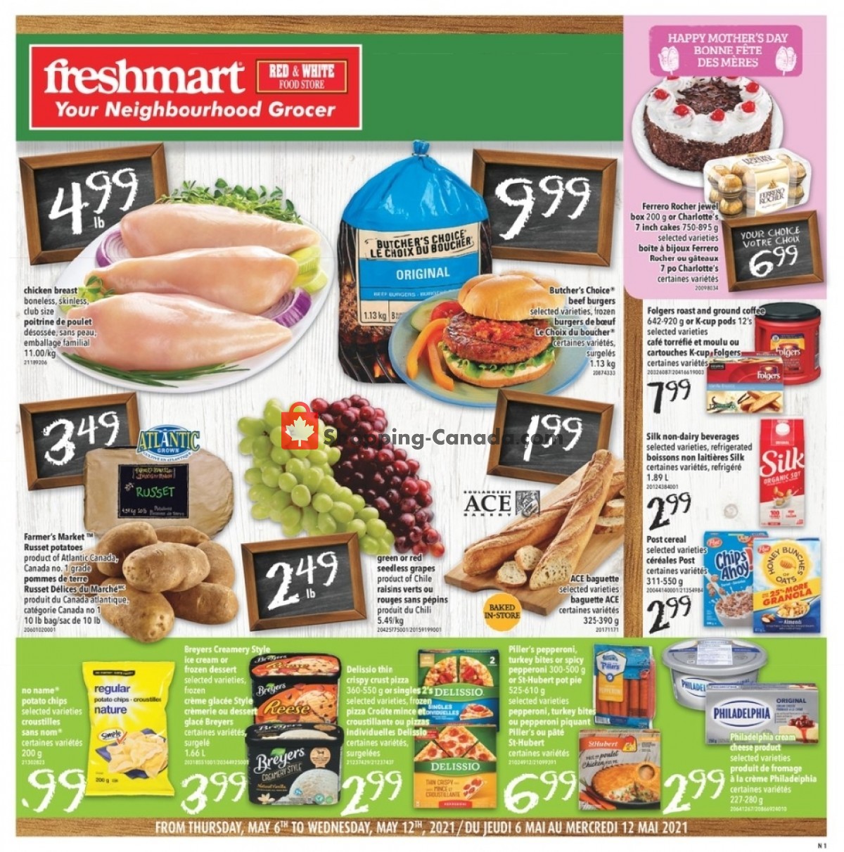 Freshmart flyer from Thursday May 6, 2021 to Wednesday May 12, 2021 - page 1