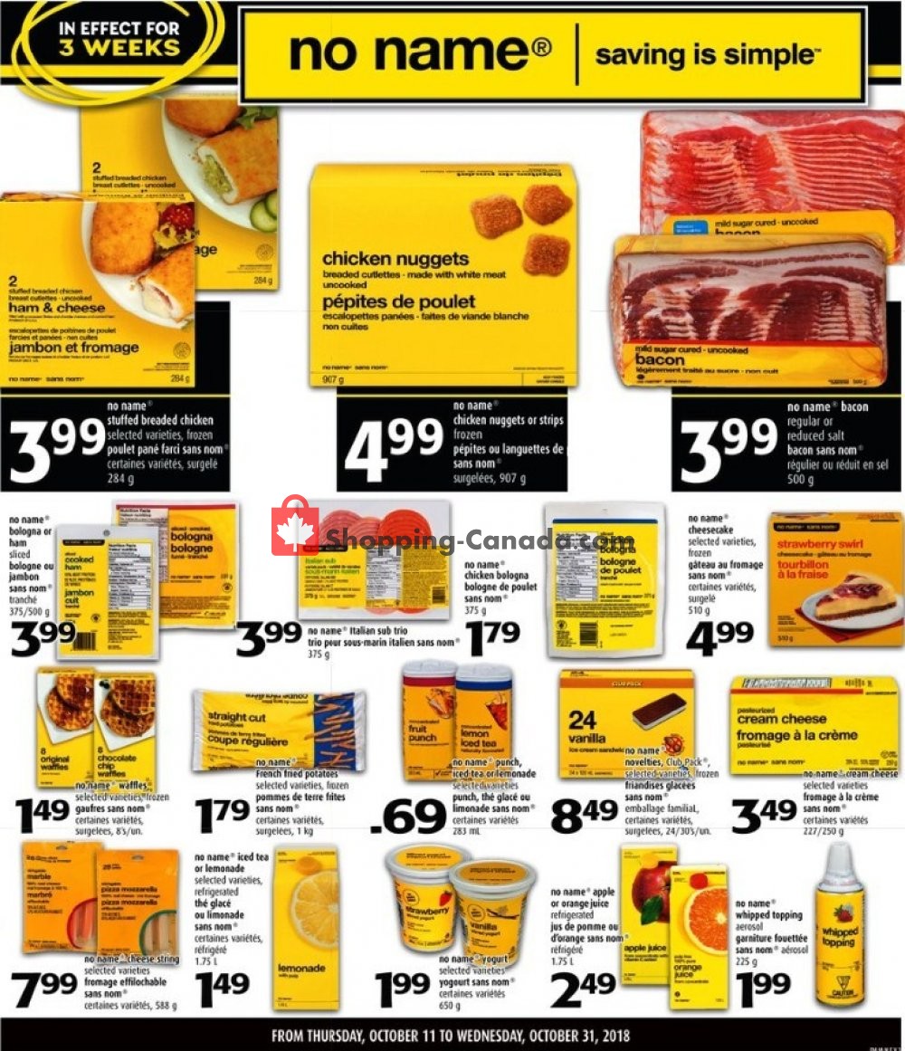 Freshmart flyer from Thursday October 11, 2018 to Wednesday October 31, 2018 - page 1