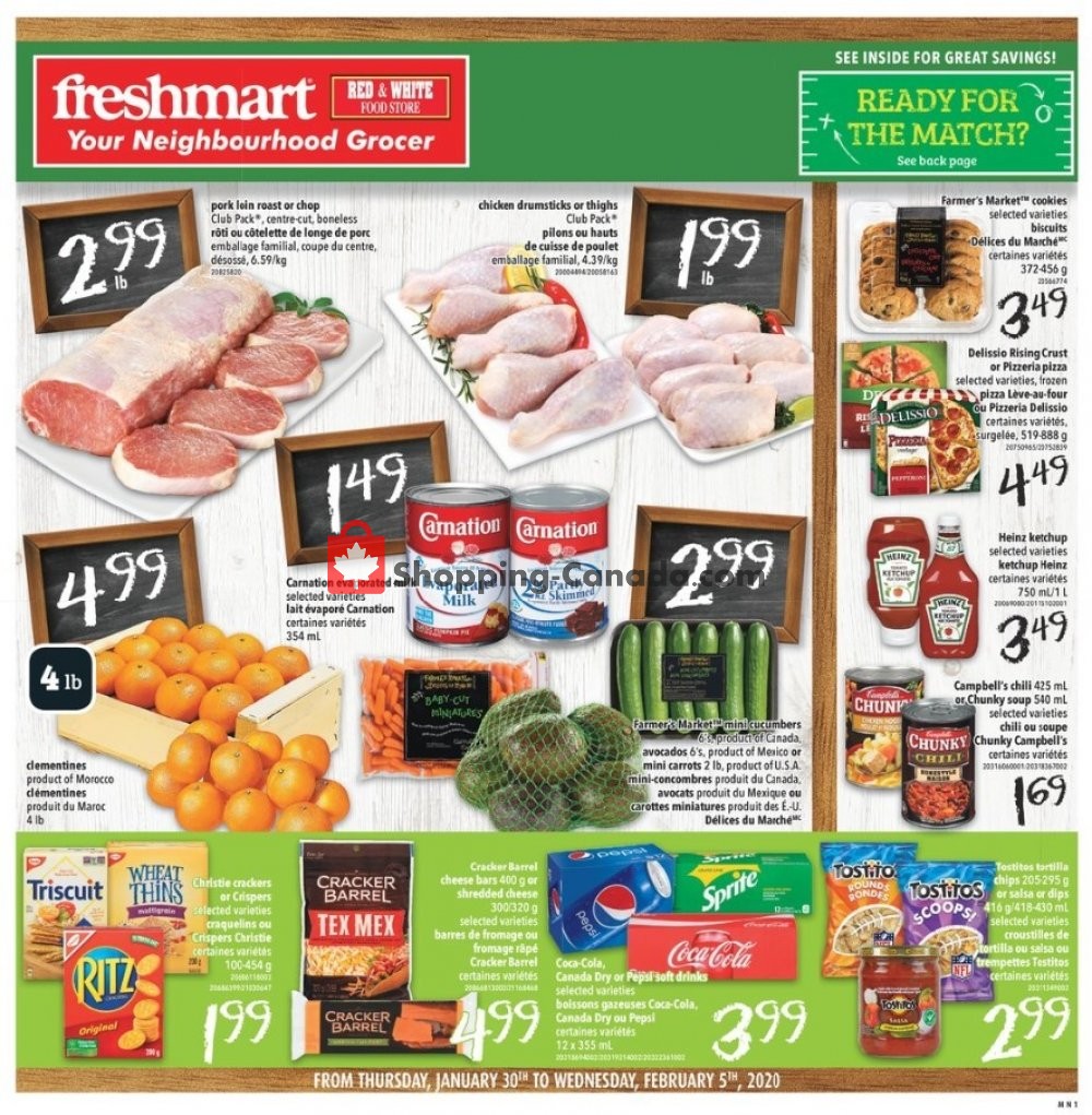 Freshmart flyer from Thursday January 30, 2020 to Wednesday February 5, 2020 - page 1