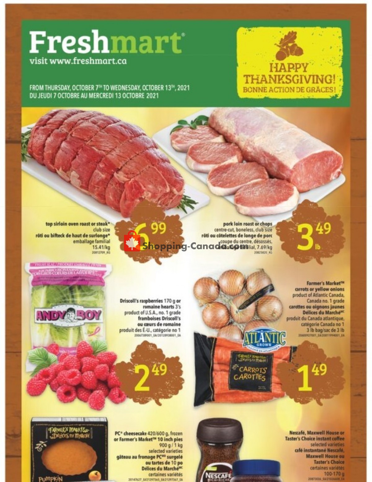 Freshmart Canada, flyer - (Special Offer): October 7 - October 13, 2021